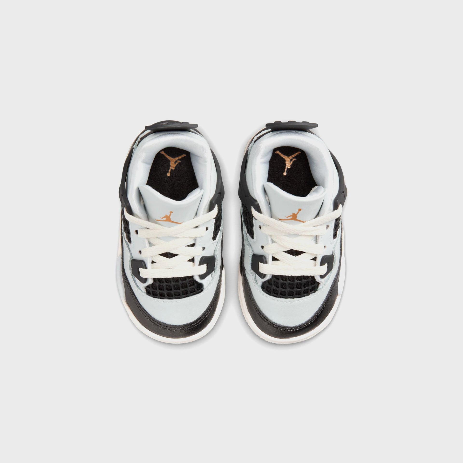 Jordan TD Air Jordan 4 Retro - Pure Platinum / Metallic Gold / Black