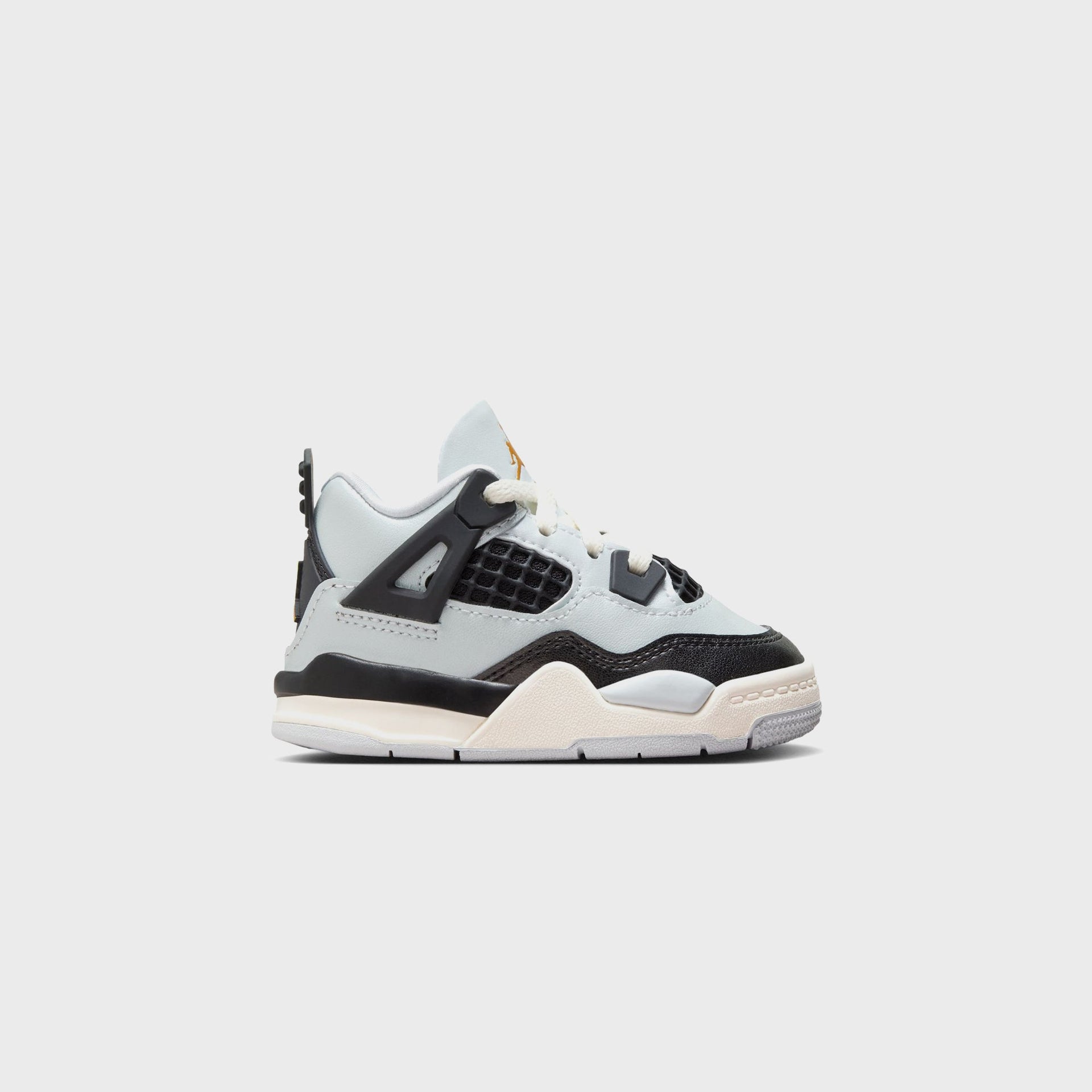 Jordan TD Air Jordan 4 Retro - Pure Platinum / Metallic Gold / Black