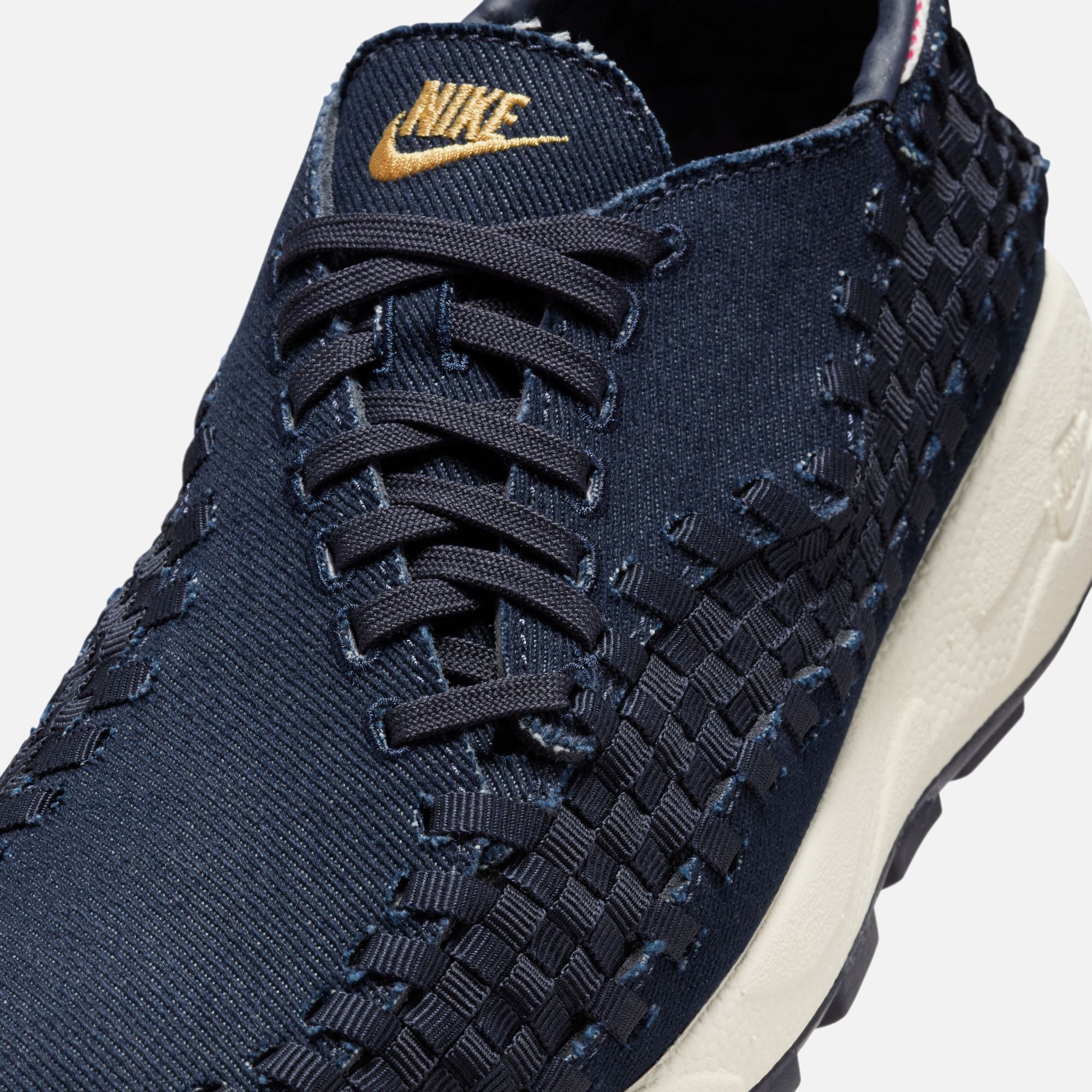 スニーカー NIKE Woman Sneakers Denim HF1759 400 Nike WMNS Air Footscape Woven - Denim / Wheat Gold
