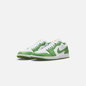 Nike Air Jordan 1 Low SE - White / Chlorophyll / Lightening