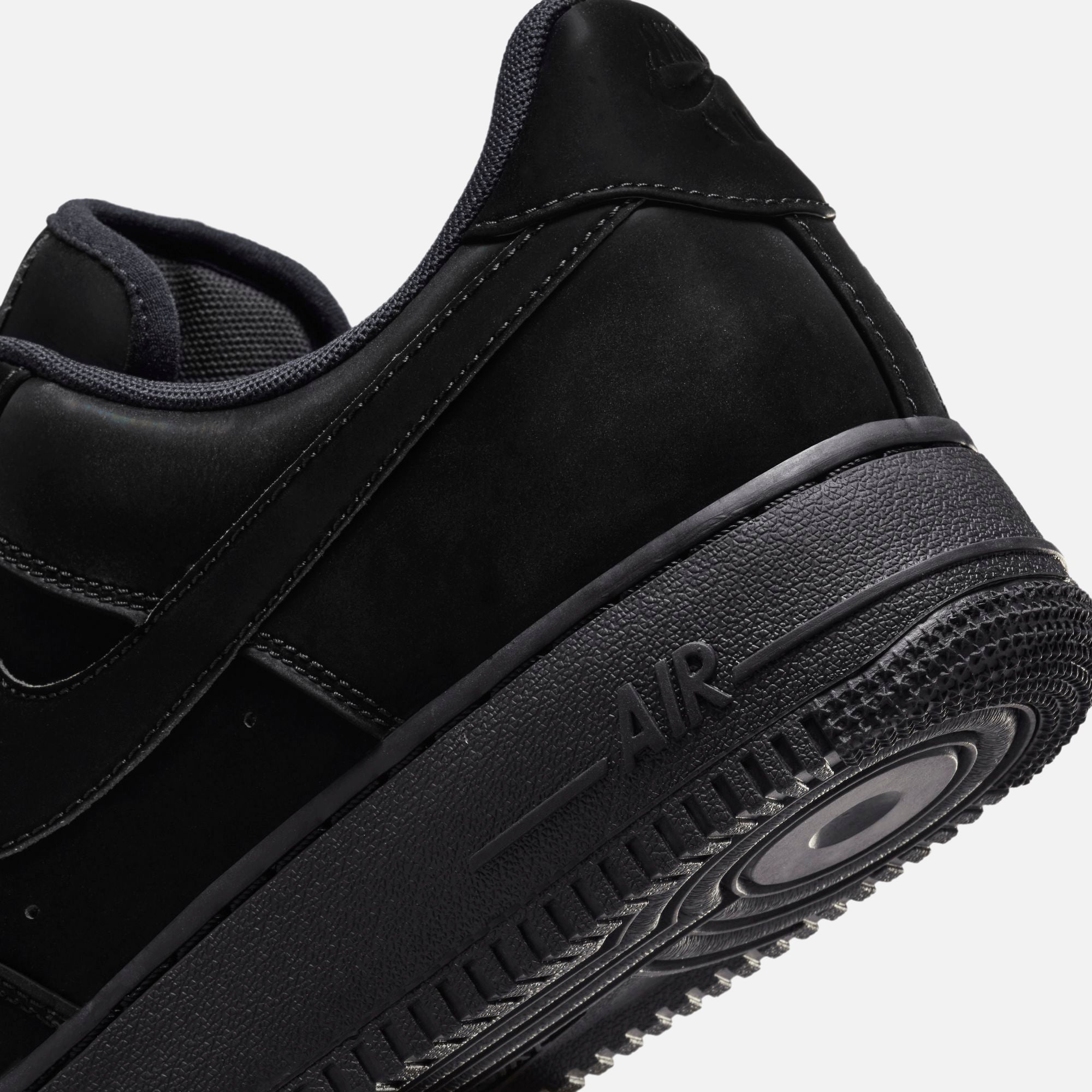nike air force 1 all black suede