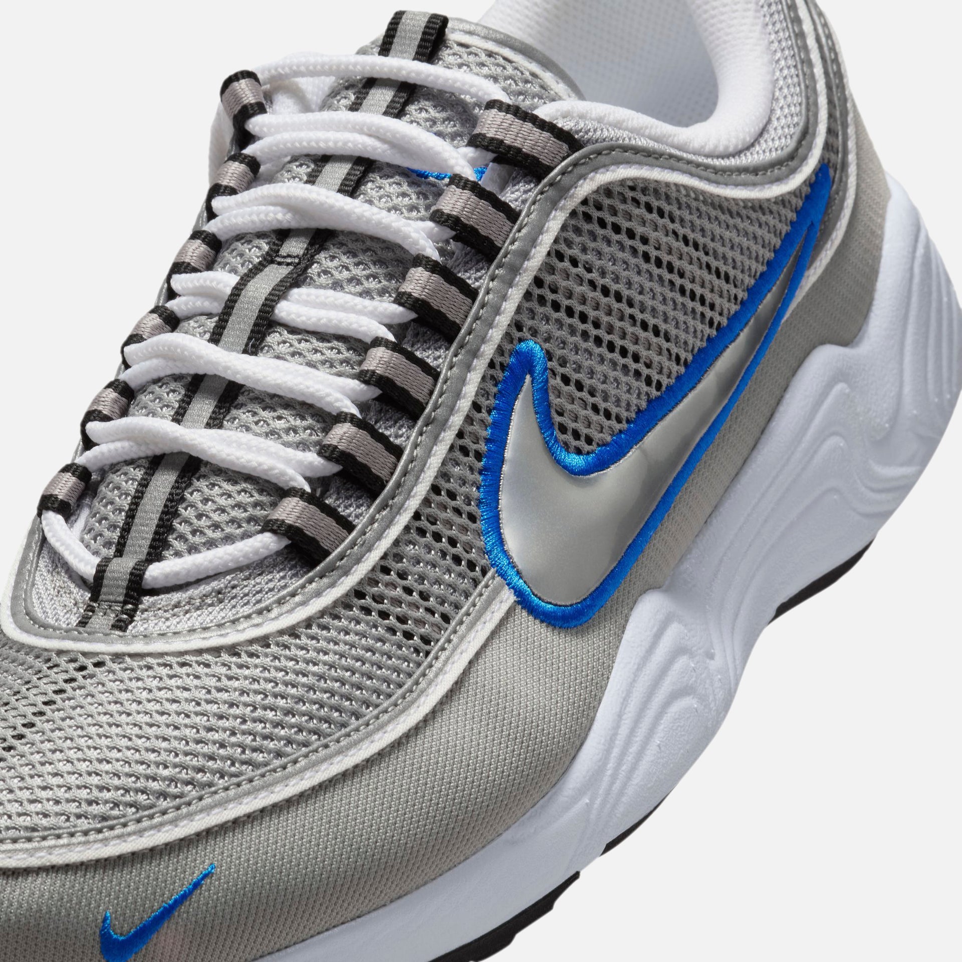 Nike Air Zoom Spiridon - Metallic Silver / Signal Blue