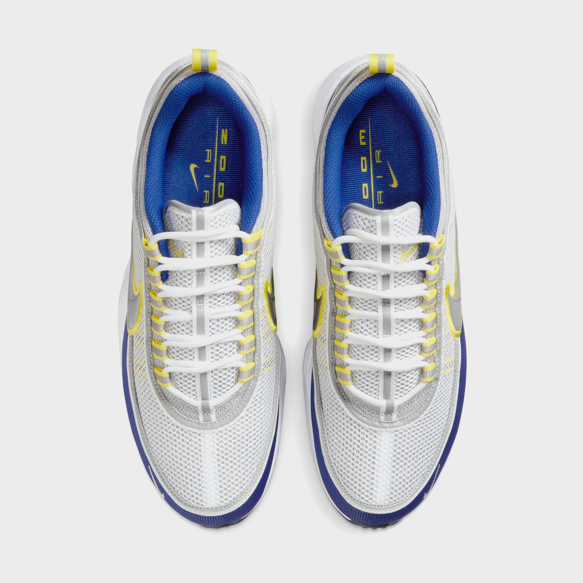 Nike Air Zoom Spiridon SP - White / Metallic Silver / Deep Royal Blue