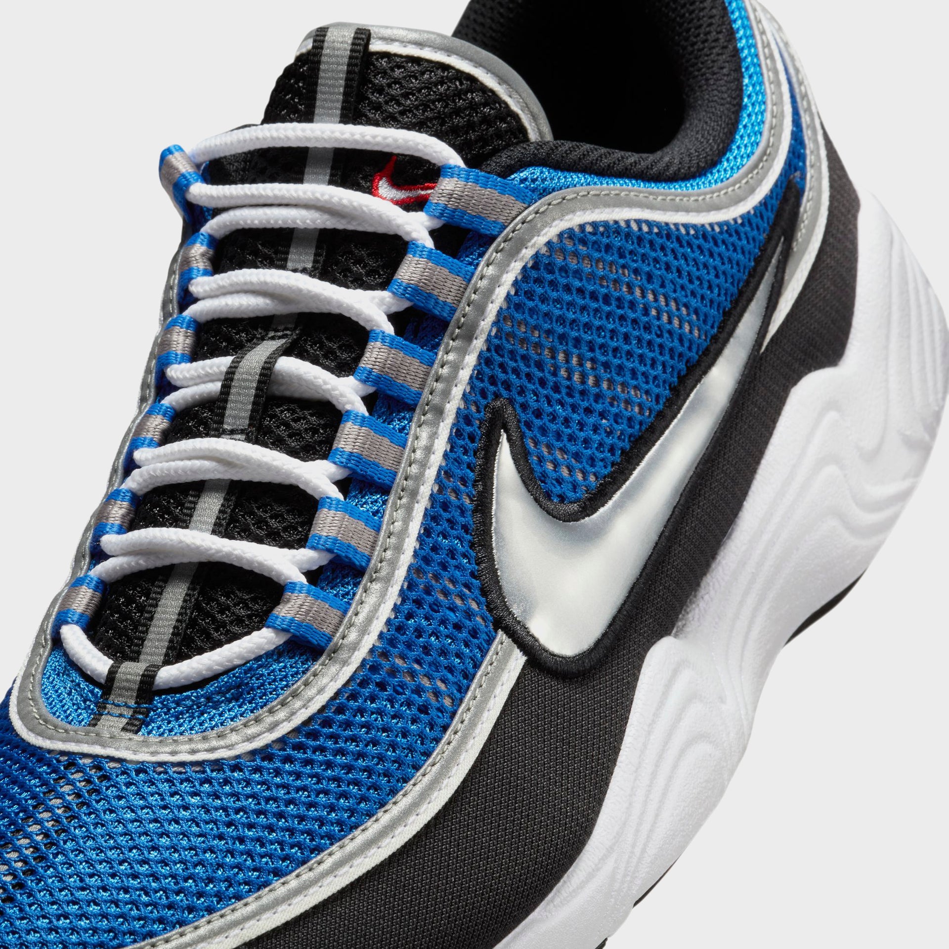 Nike Air Zoom Spiridon - Signal Blue / Metallic Luster / Black / White / University Red