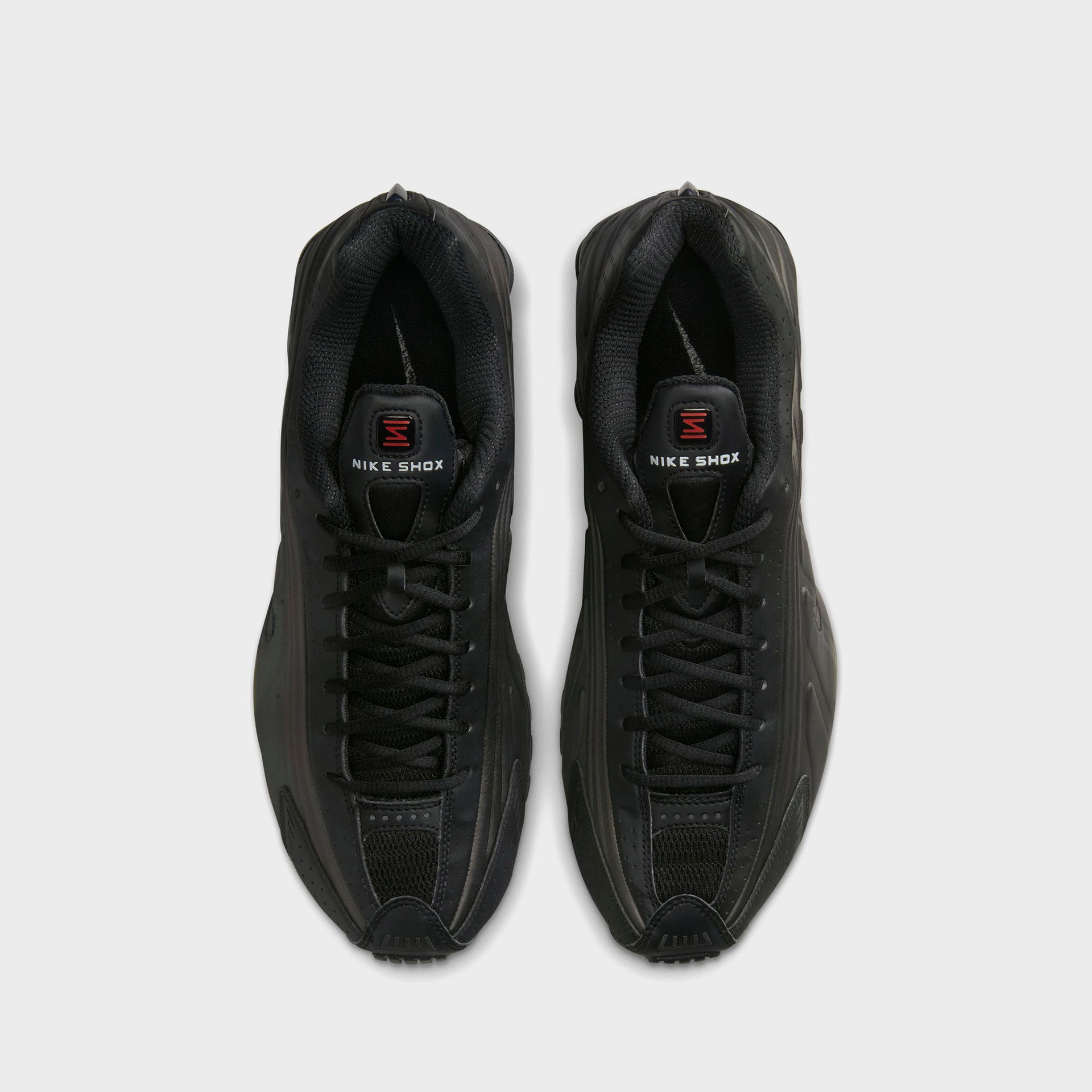 Nike Shox R4 - Black / Black / Black / Bright Crimson
