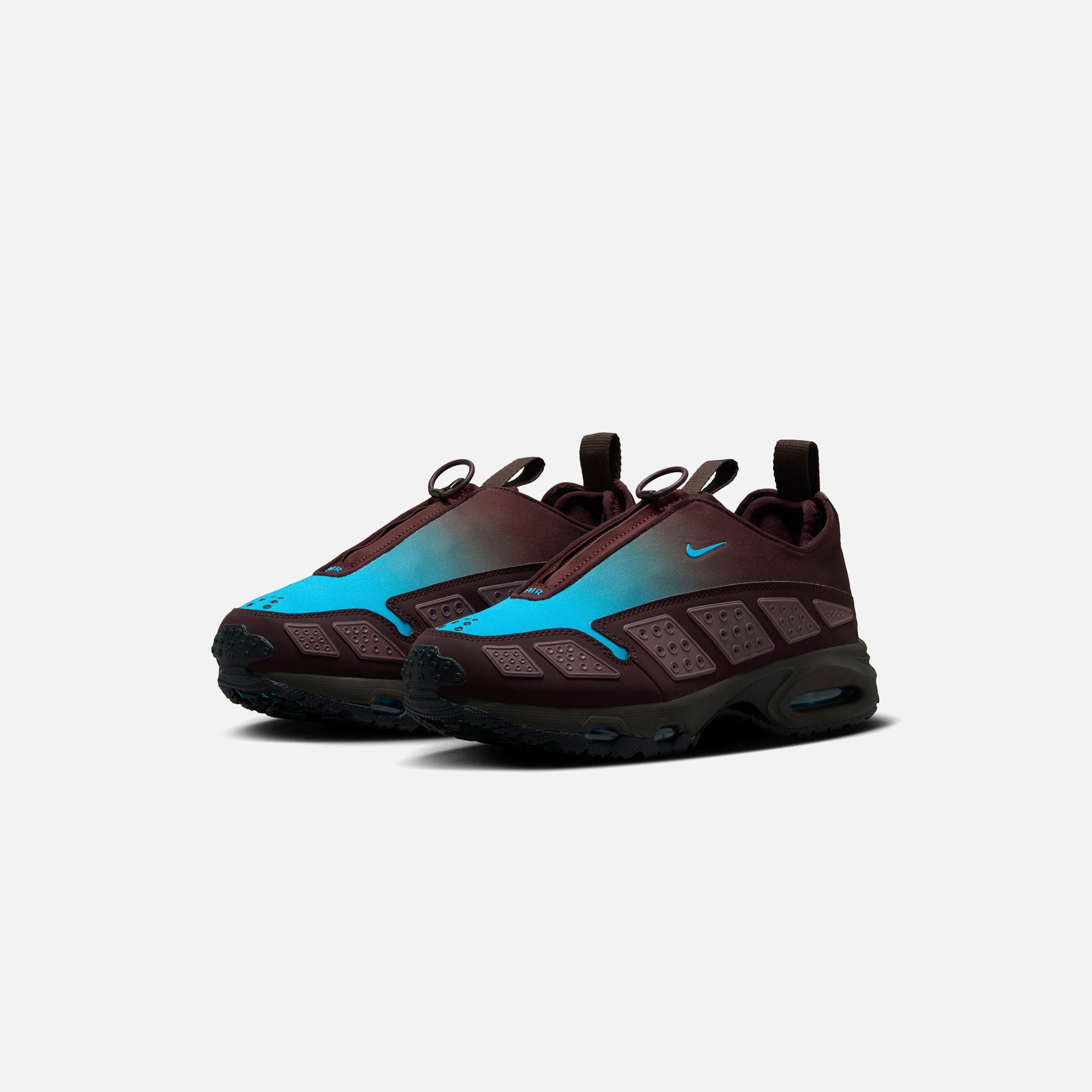 burgundy and blue air max