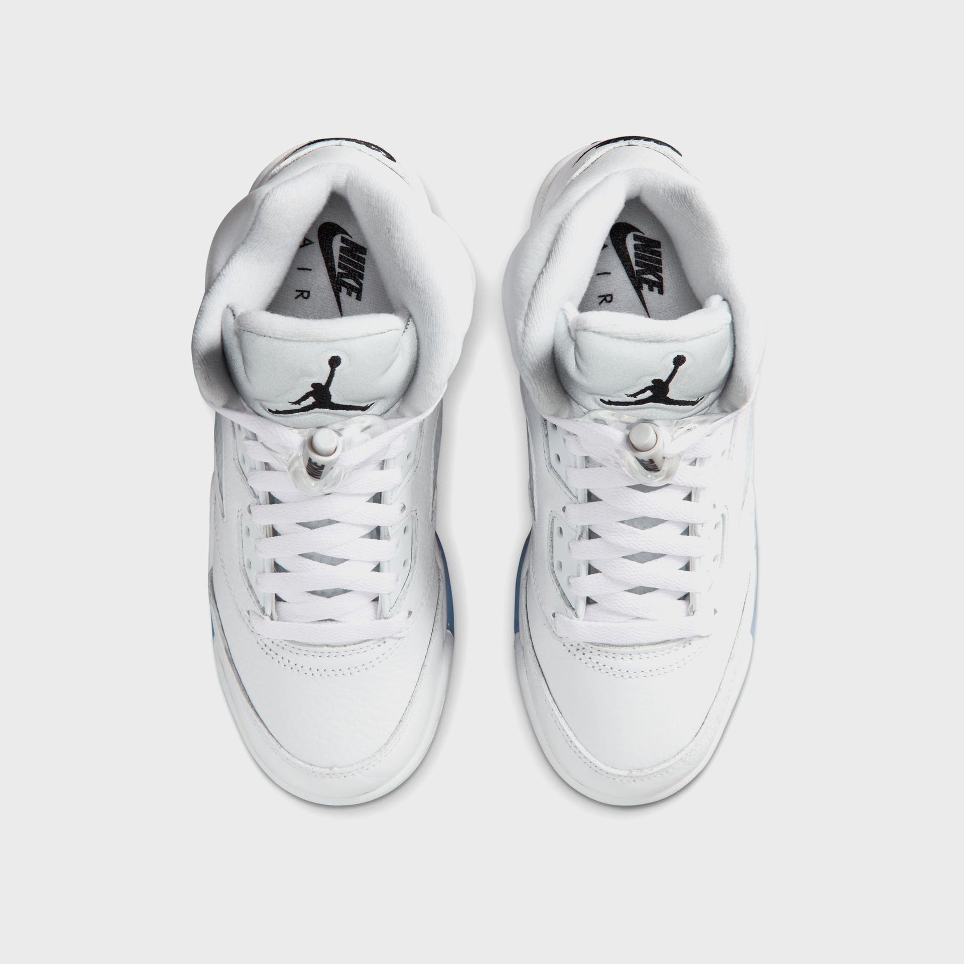 Jordan GS Air Jordan 5 Retro OG  - White / Metallic Silver / Black