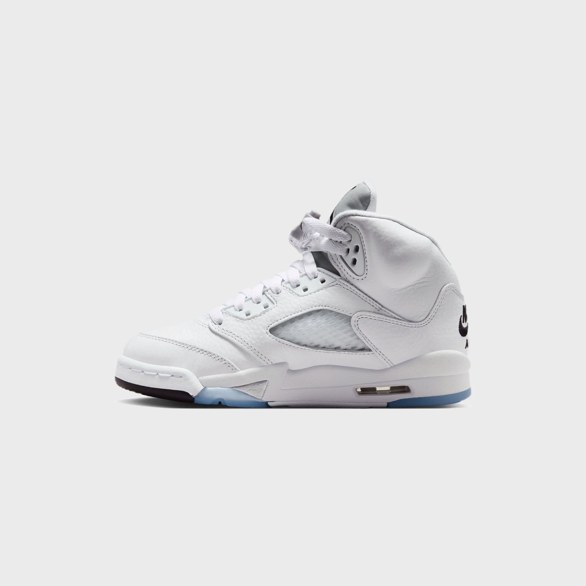 Jordan GS Air Jordan 5 Retro OG  - White / Metallic Silver / Black
