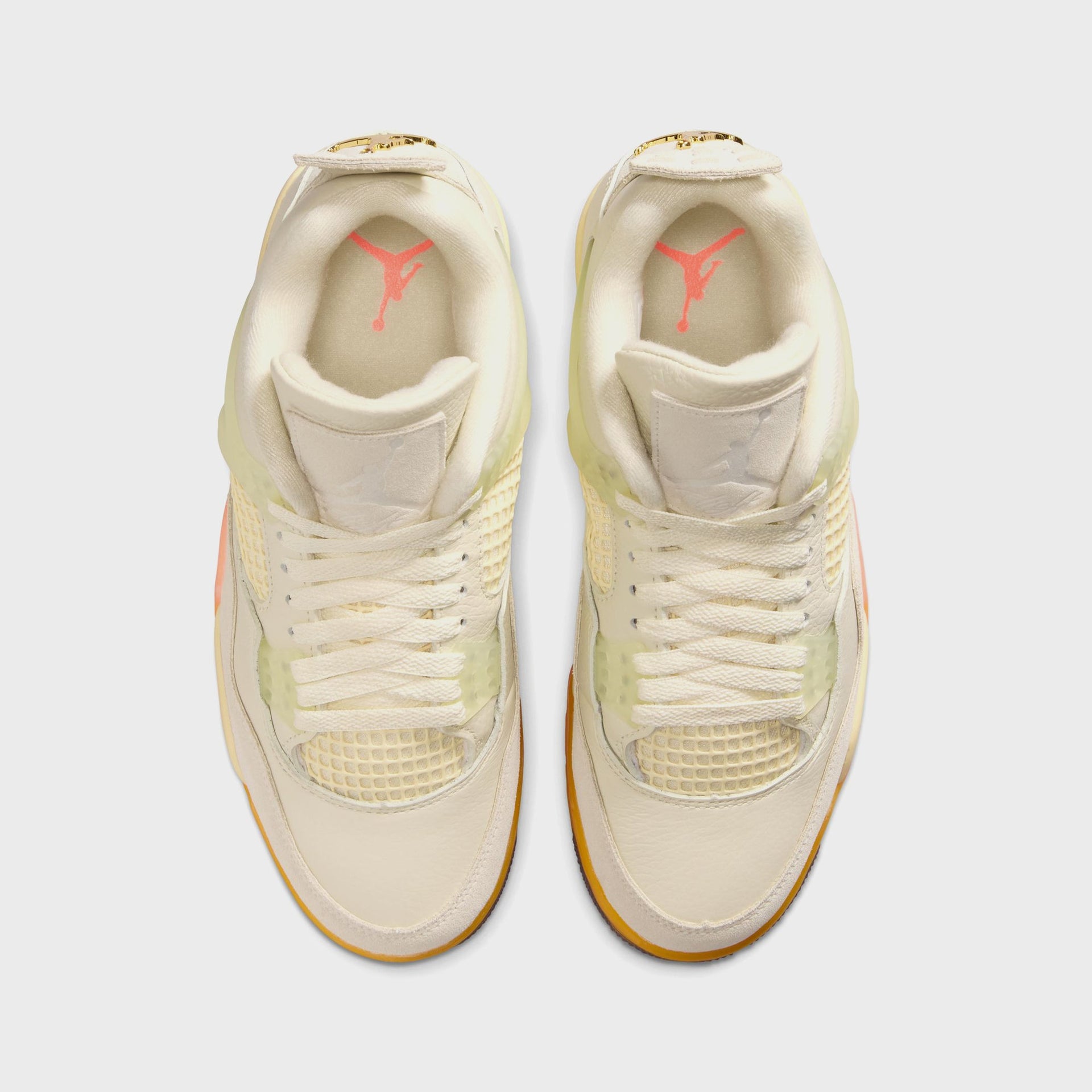 Jordan WMNS Air Jordan 4 - Retro Coconut Milk / Metallic Gold / Muslin / Bright Mango / Sundial / Black