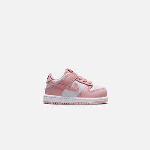 Nike TD Dunk Low - White / Pink Glaze / Pomegranate