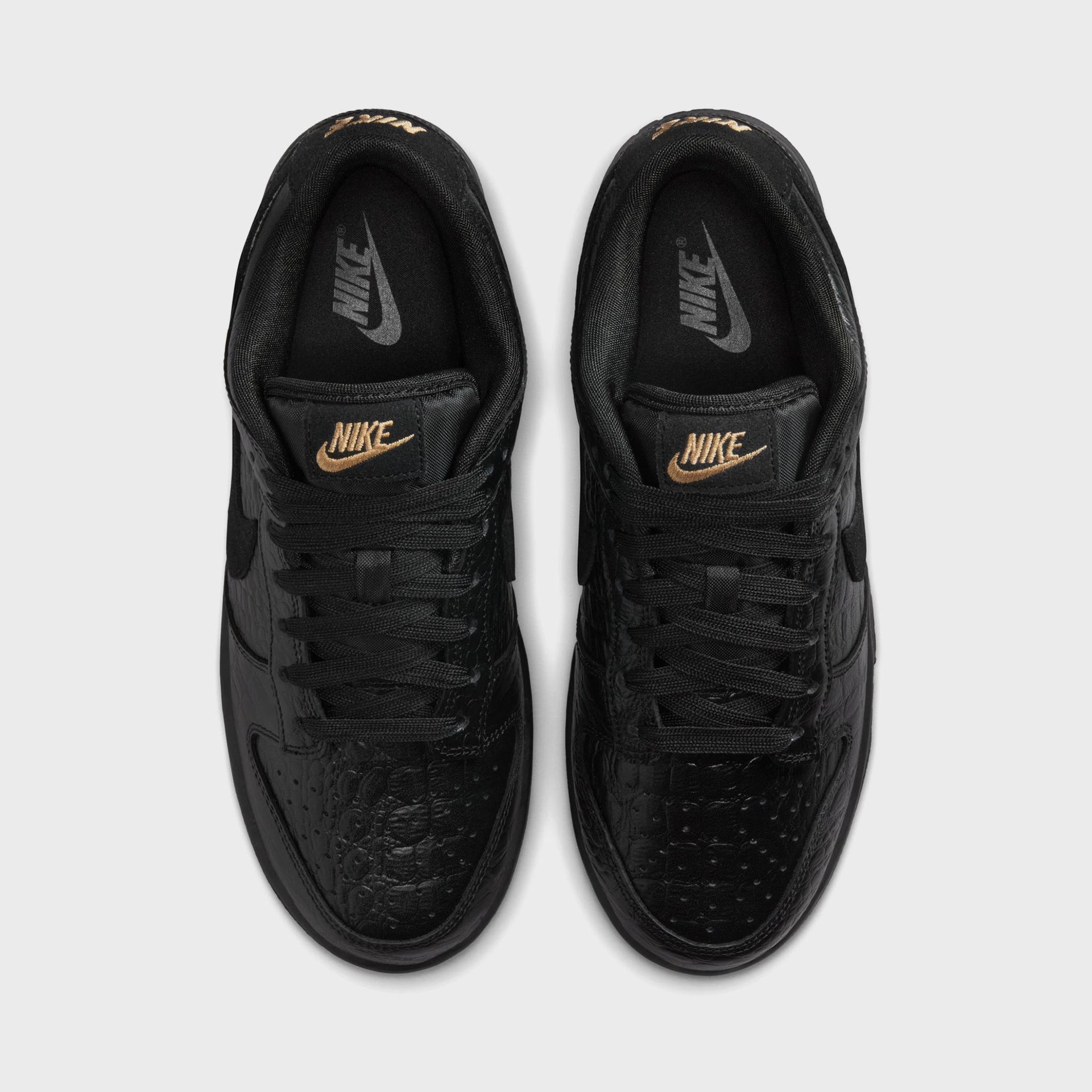 Nike WMNS Dunk Low - Black / Black / Metallic Gold / Off Noir
