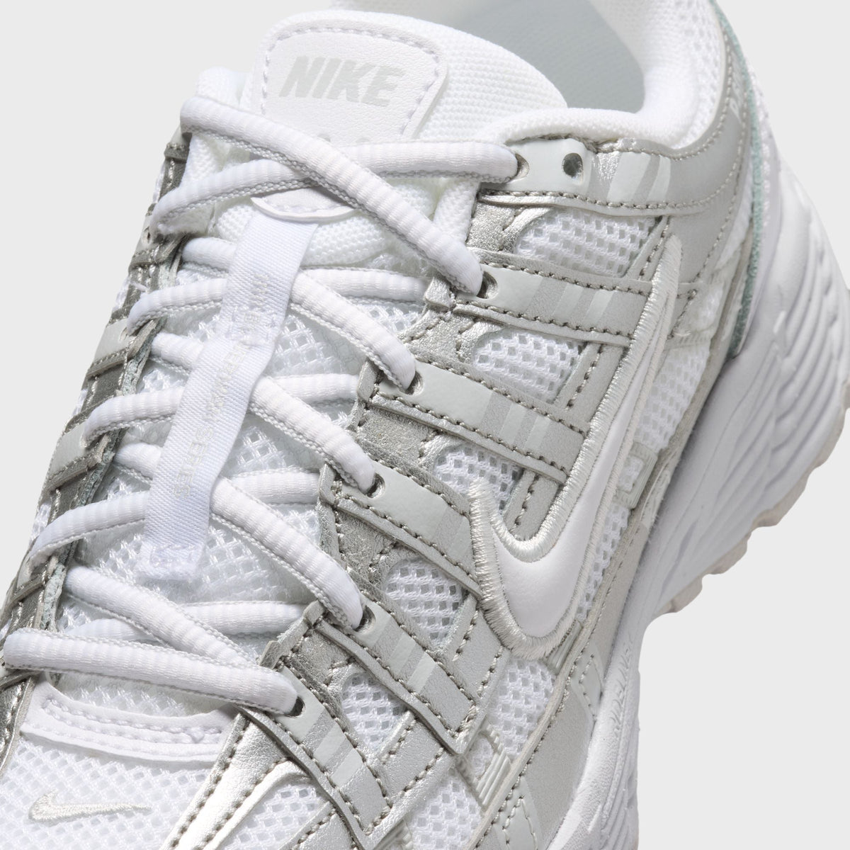 Nike GS P-6000 - White / Photon Dust / Metallic Silver