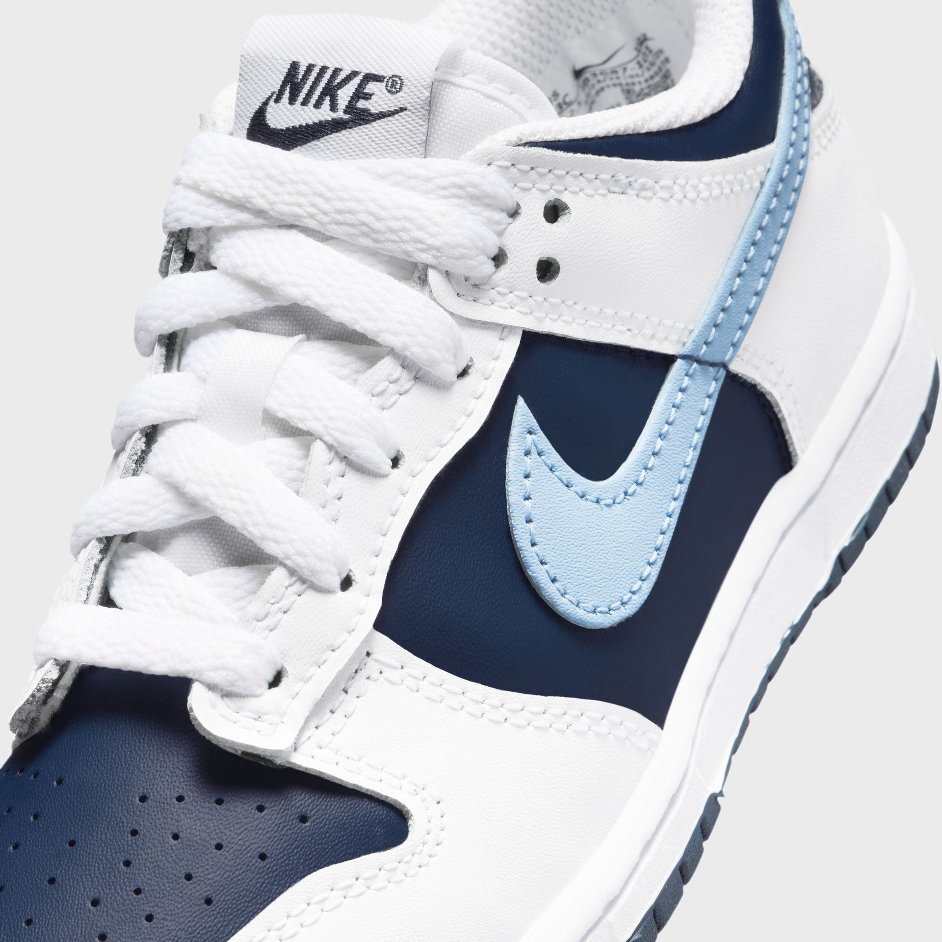 Nike PS Dunk Low - White / Light Armory Blue / Deep Royal Blue