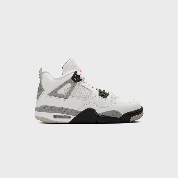 シューズ(男性用) AIR JORDAN 4 RETRO white/fire red tech Jordan GS Air Jordan 4 Retro - Summit White / Fire Red