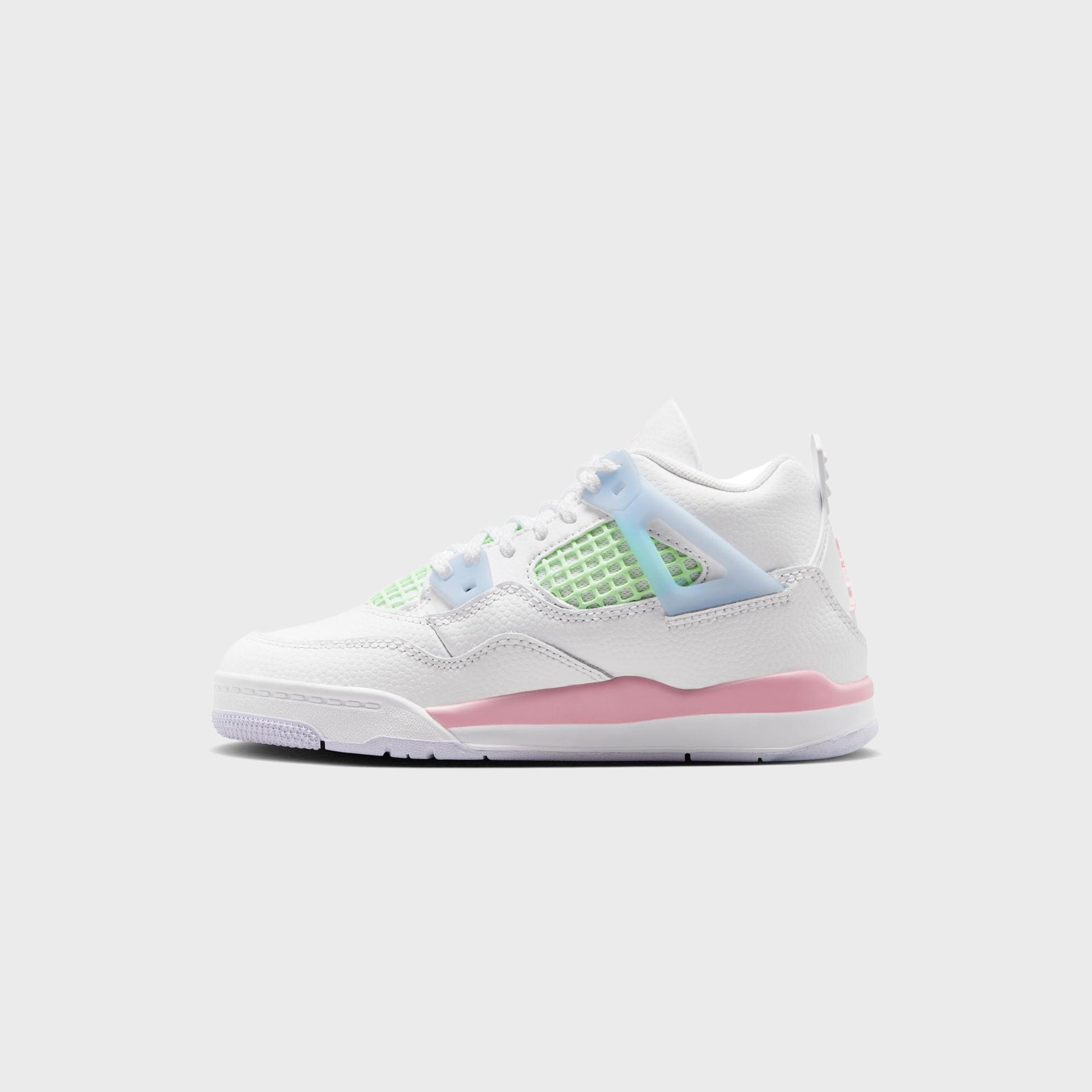 Jordan PS Air Jordan 4 Retro - White / Half Blue / Vapor Green / Medium Soft Pink