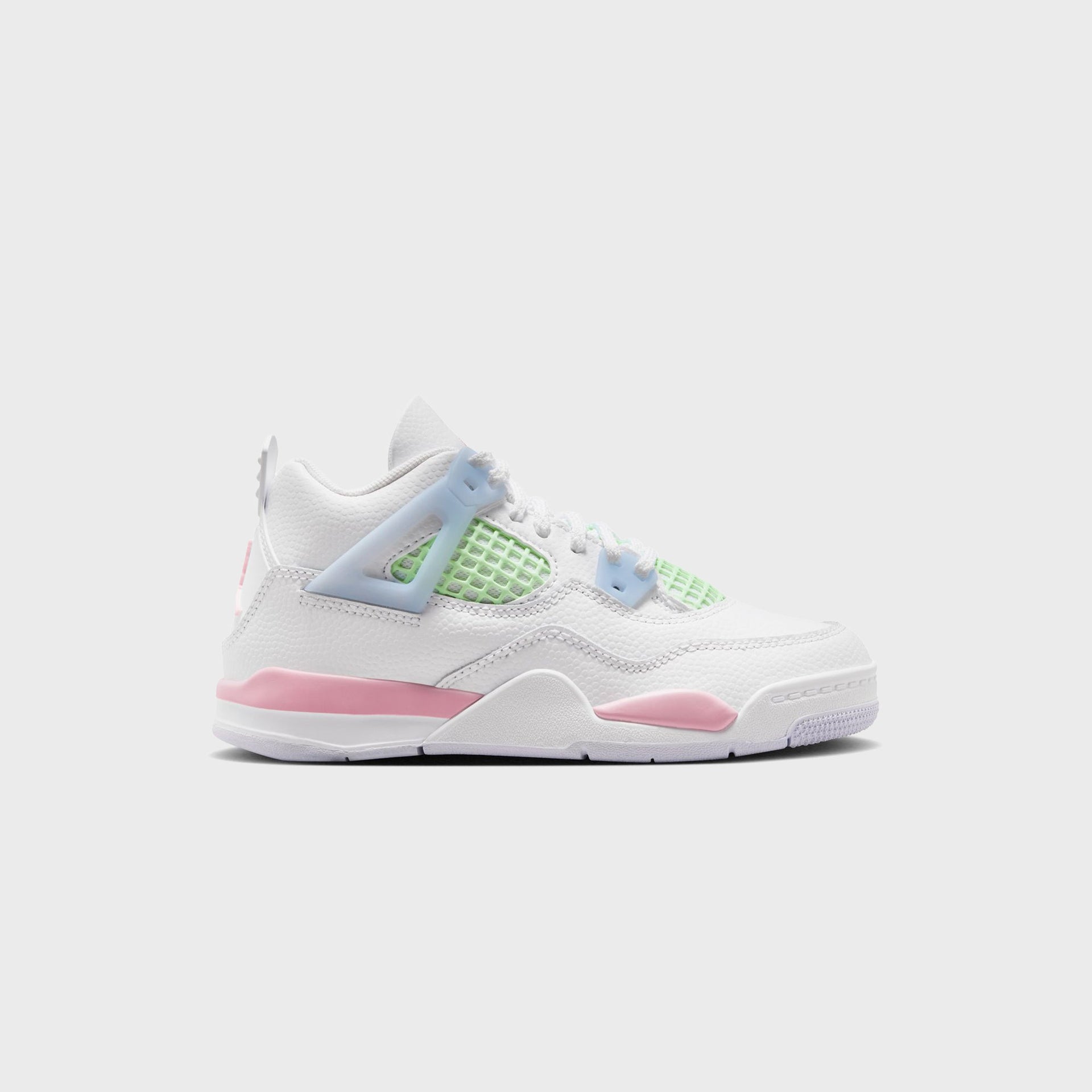 Jordan PS Air Jordan 4 Retro - White / Half Blue / Vapor Green / Medium Soft Pink