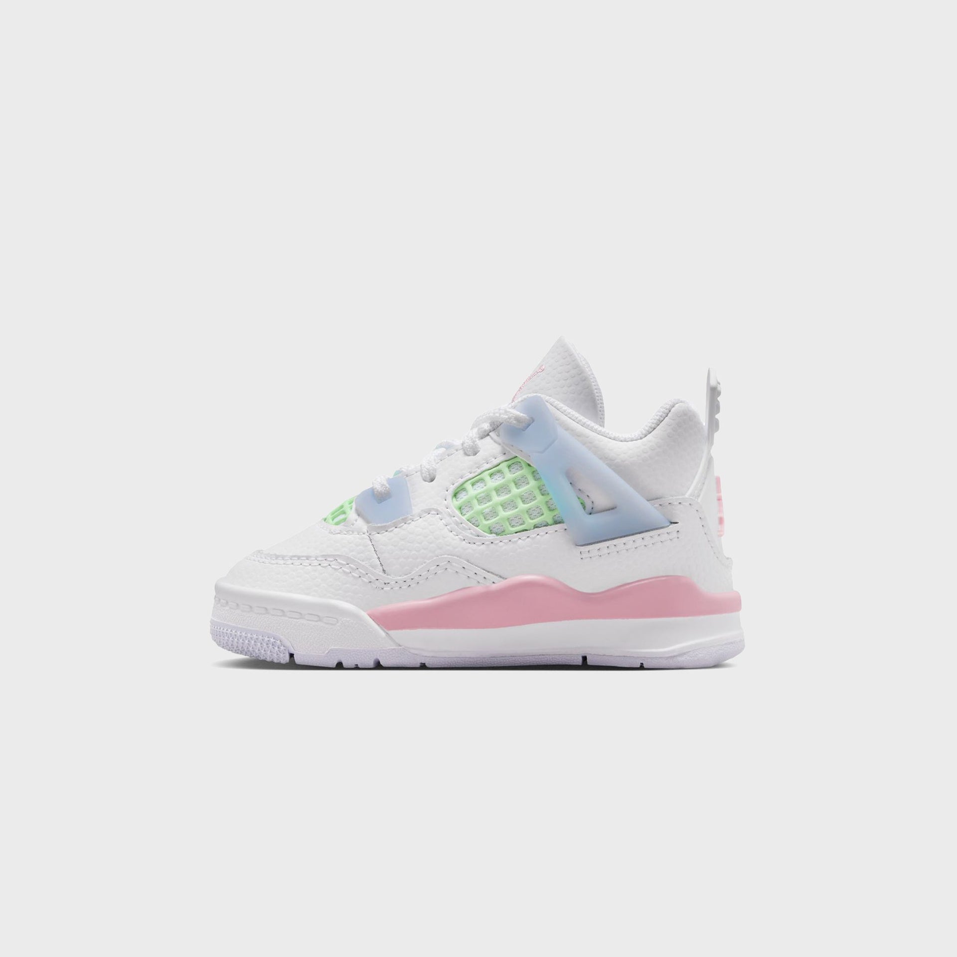 Jordan TD Air Jordan 4 Retro - White / Half Blue / Vapor Green / Medium Soft Pink