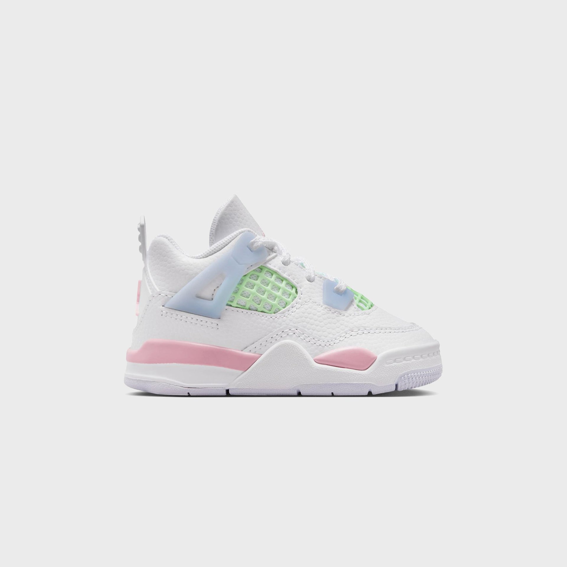 Jordan TD Air Jordan 4 Retro - White / Half Blue / Vapor Green / Medium Soft Pink