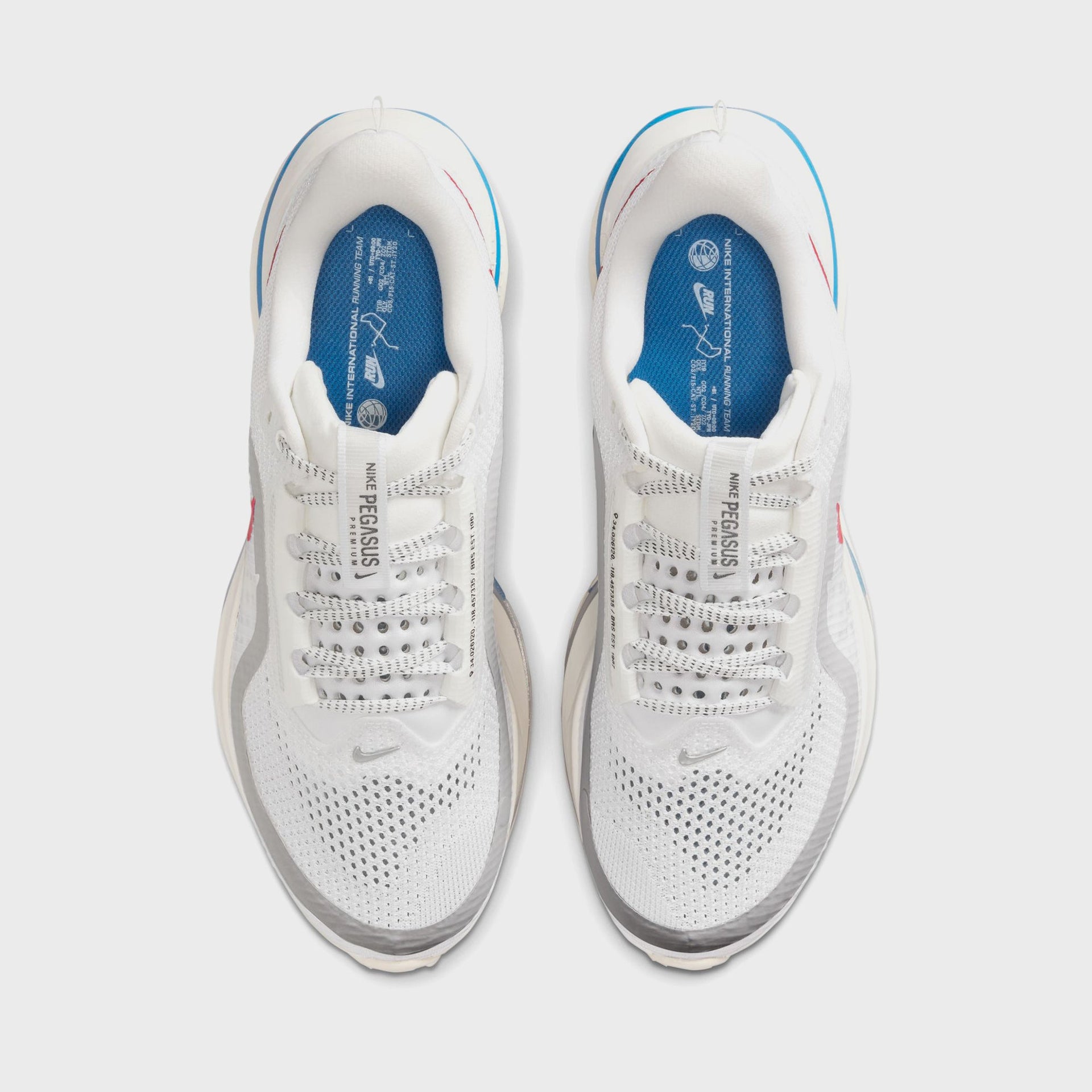Nike WMNS Pegasus PRM - White / White / Sail / Black / Fire Red / Light Photo Blue