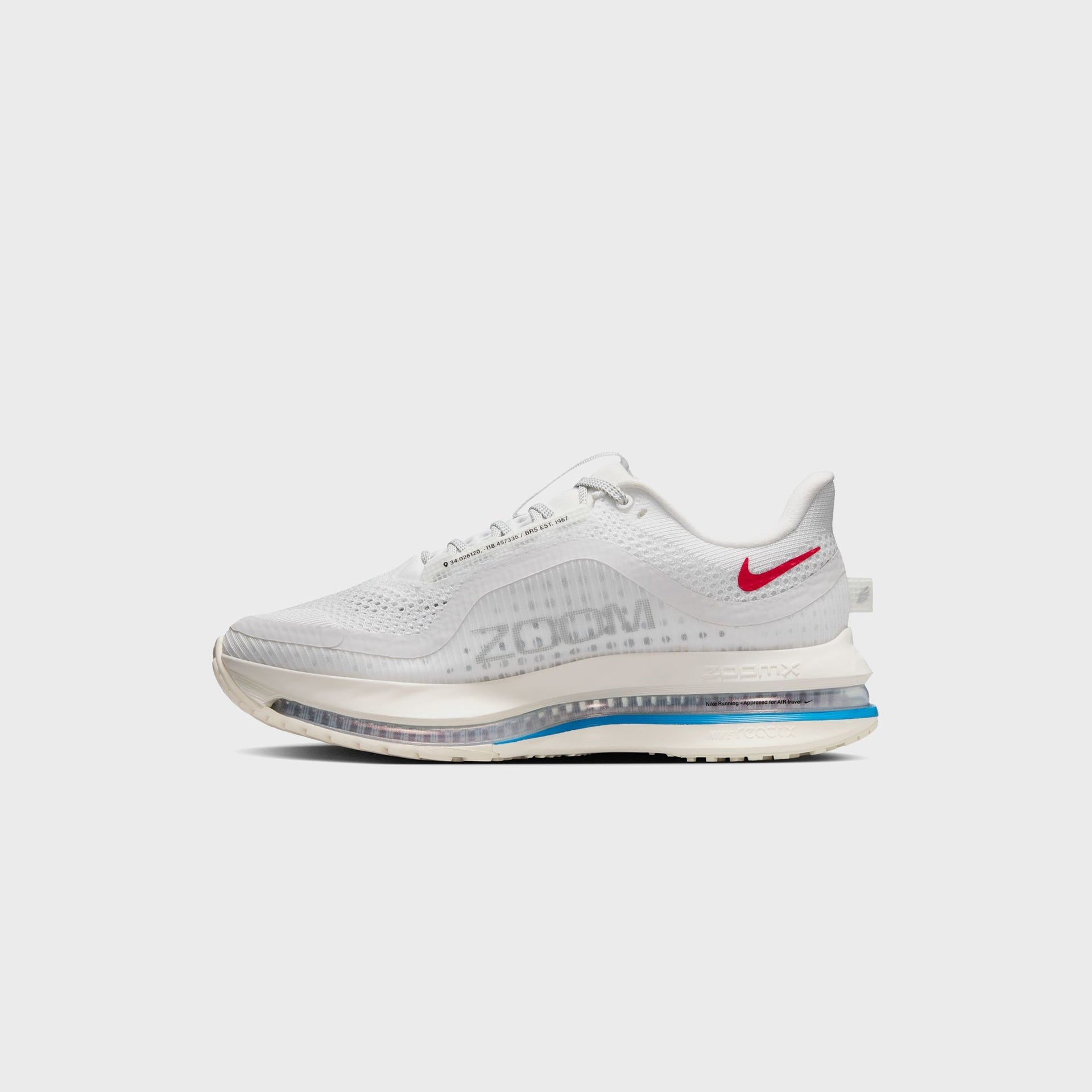 Nike WMNS Pegasus PRM - White / White / Sail / Black / Fire Red / Light Photo Blue