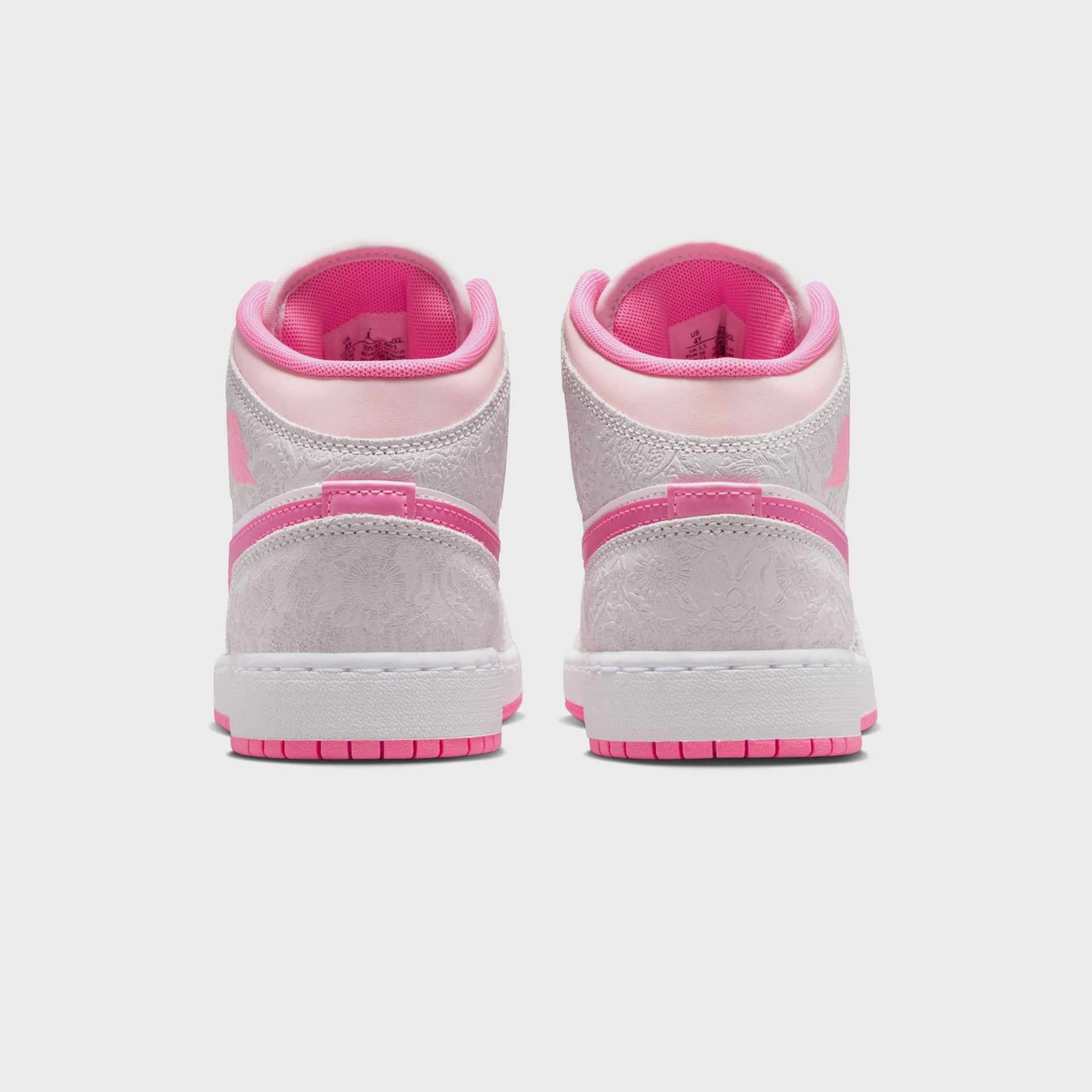 Jordan GS Air Jordan 1 Mid Alt SE - Vast Grey / Pink Glow / Sail / Pink Bloom