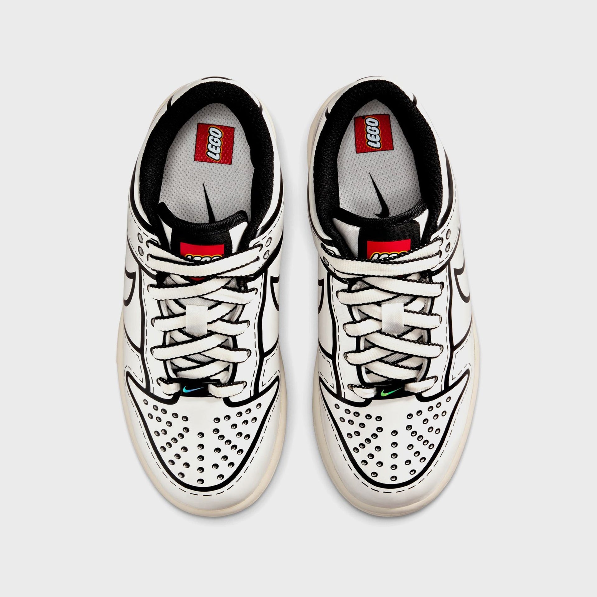 Nike x LEGO PS Dunk Low - Sail / Black / Rush Red