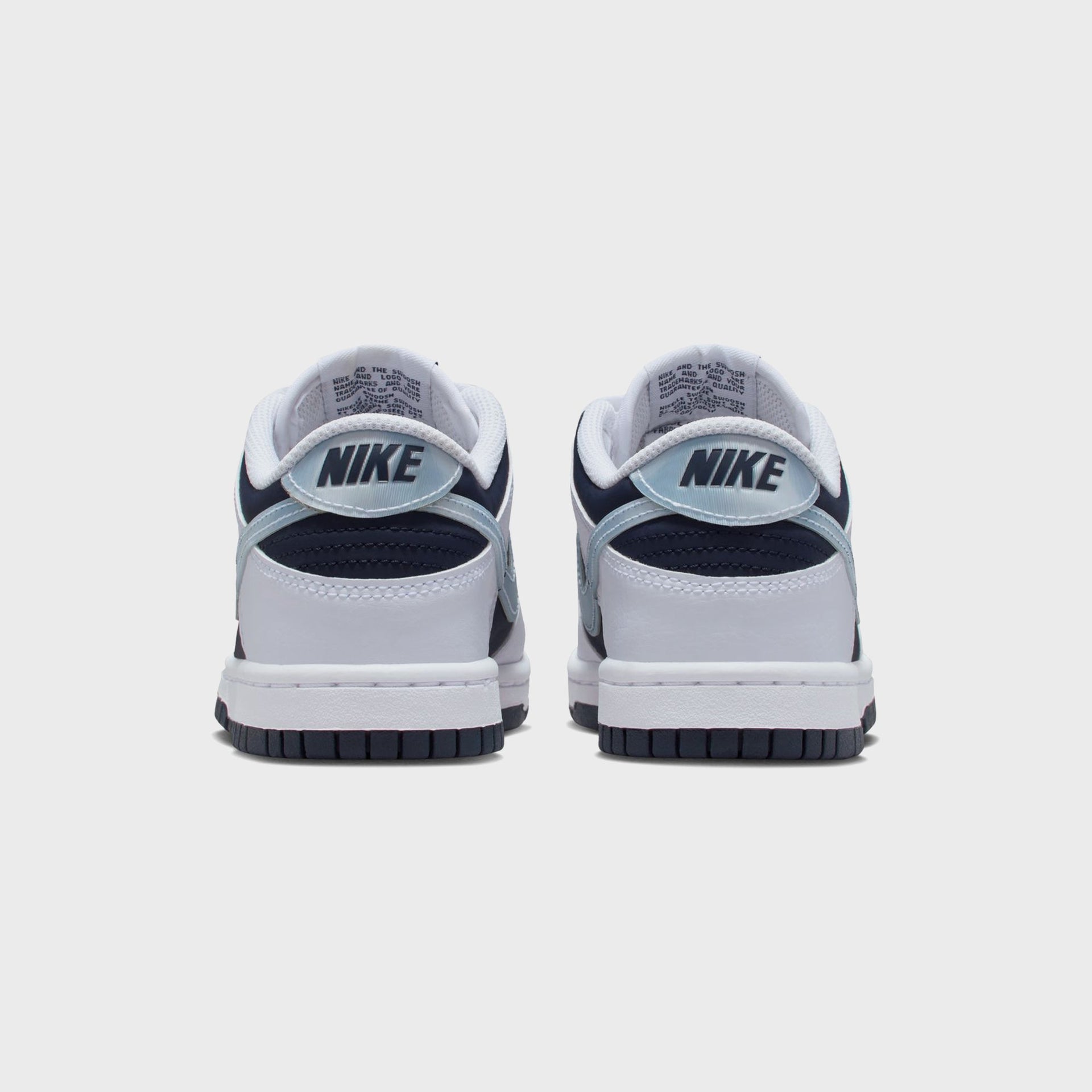 Nike GS Dunk Low - White / Light Armory Blue / Deep Royal Blue