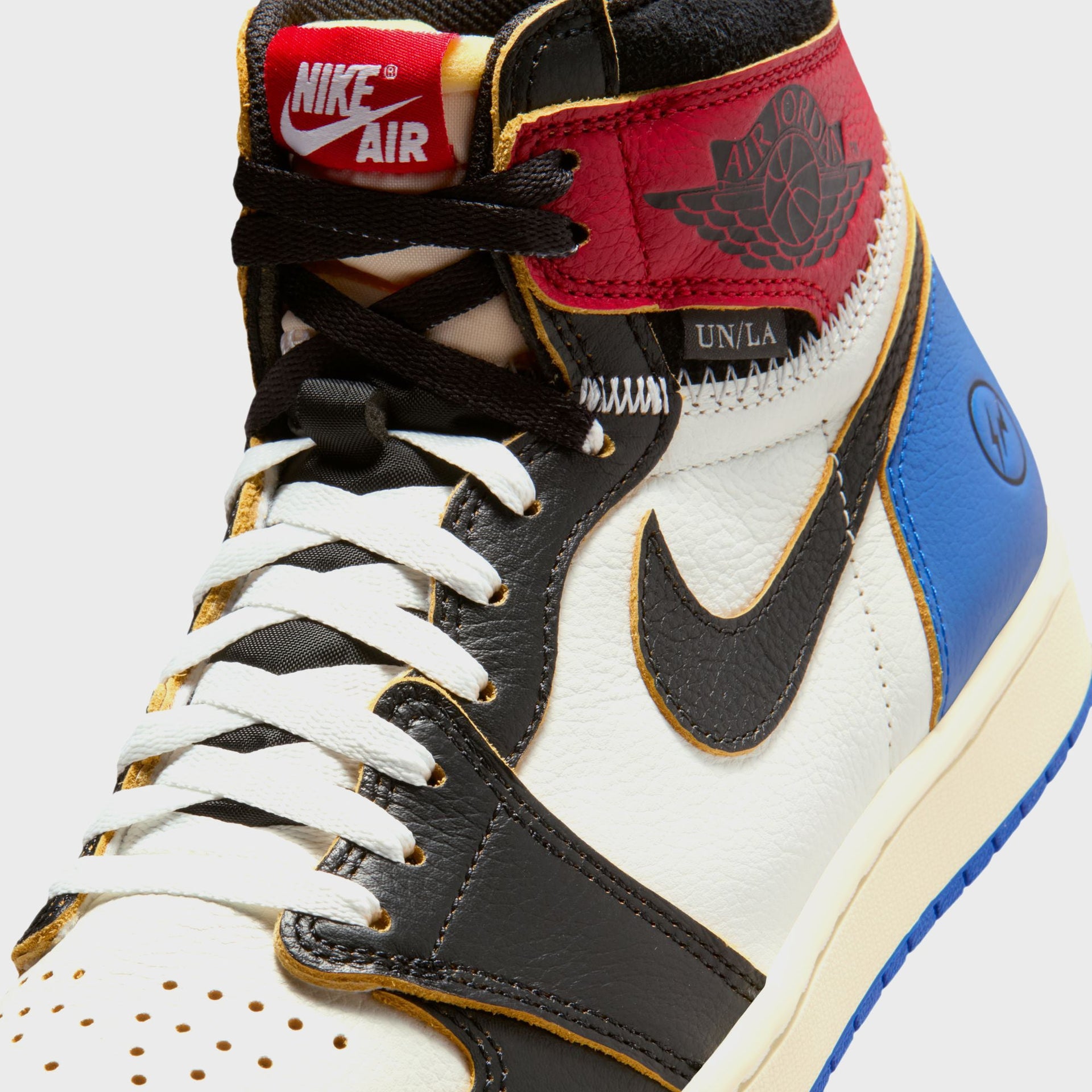 Jordan x Fragment x Union LA Air Jordan 1 Retro High OG - Black / White / Varsity Red / Sport Royal