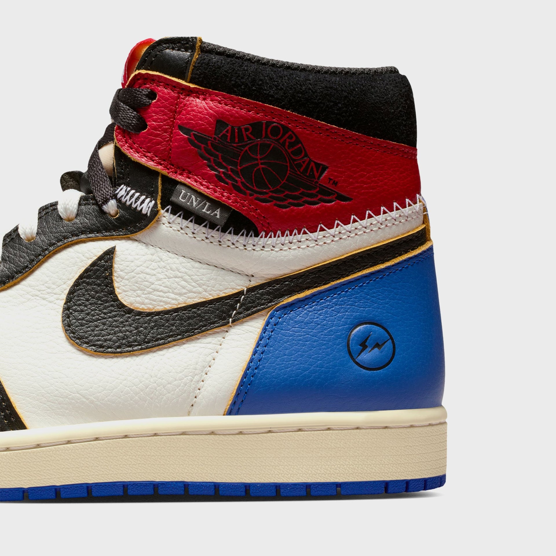 Jordan x Fragment x Union LA Air Jordan 1 Retro High OG - Black / White / Varsity Red / Sport Royal