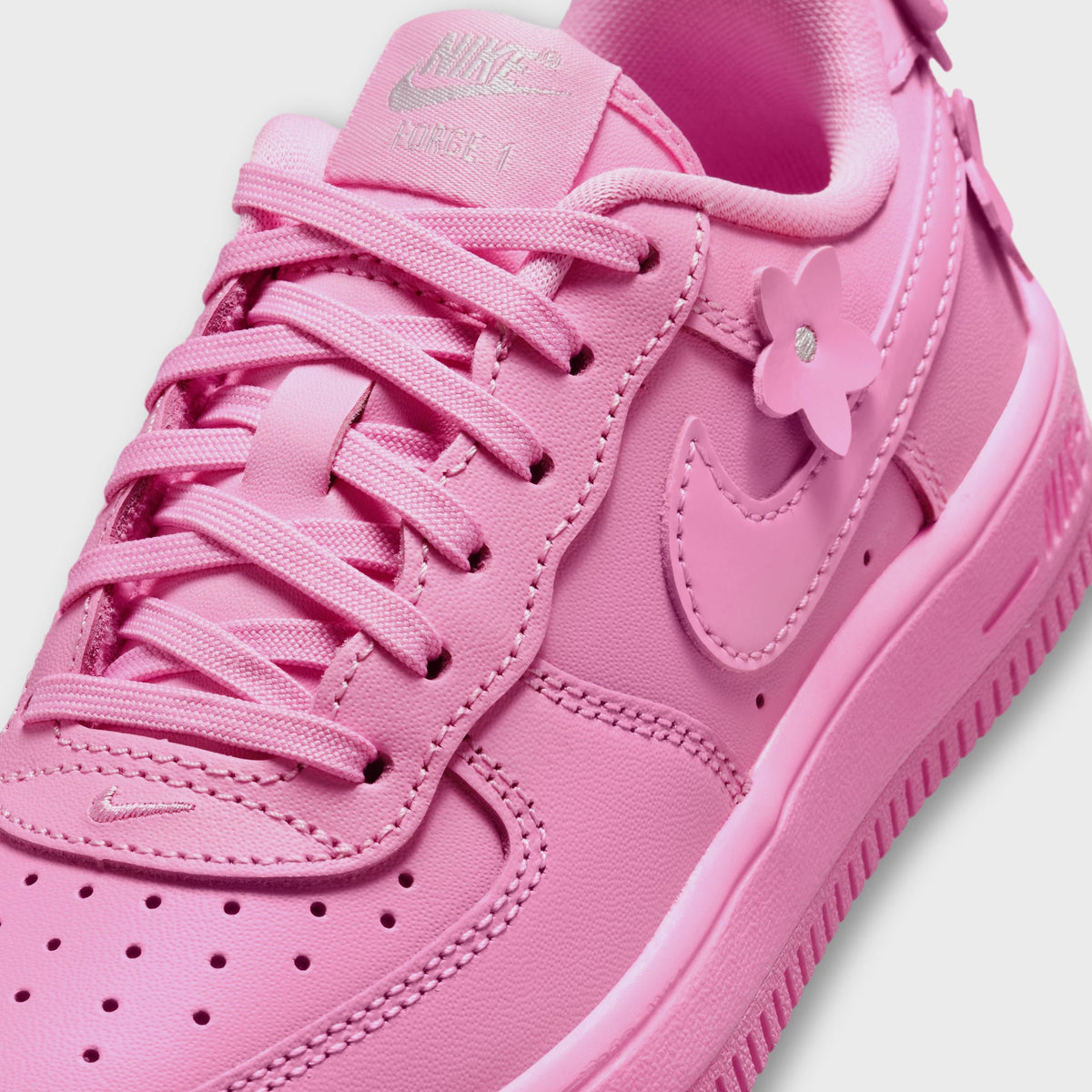 Nike PS Force 1 Low - Pink Rise / Pink Foam / Metallic Silver