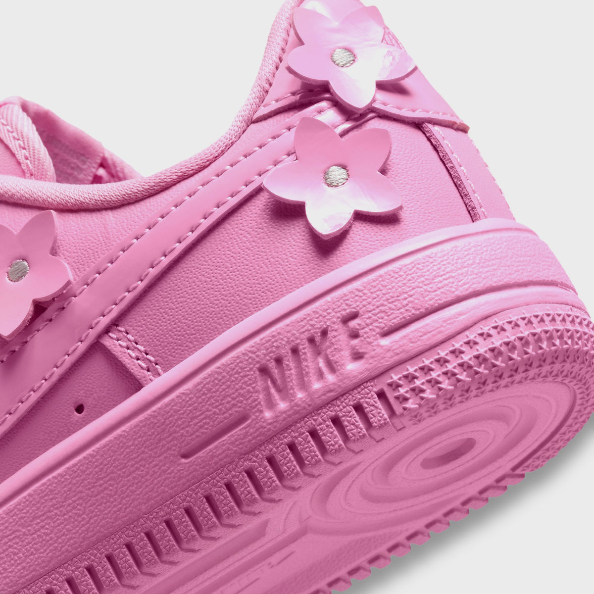 Nike PS Force 1 Low - Pink Rise / Pink Foam / Metallic Silver