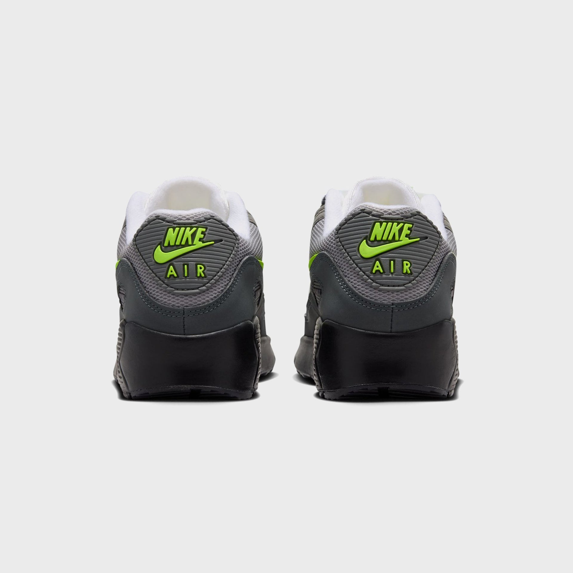 Nike GS Air Max 90 - Black / Anthracite / Light Charcoal / Neon Yellow