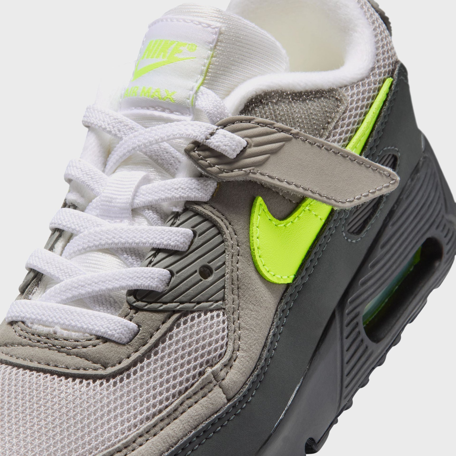 Nike PS Air Max 90 - Black / Anthracite / Light Charcoal / Neon Yellow