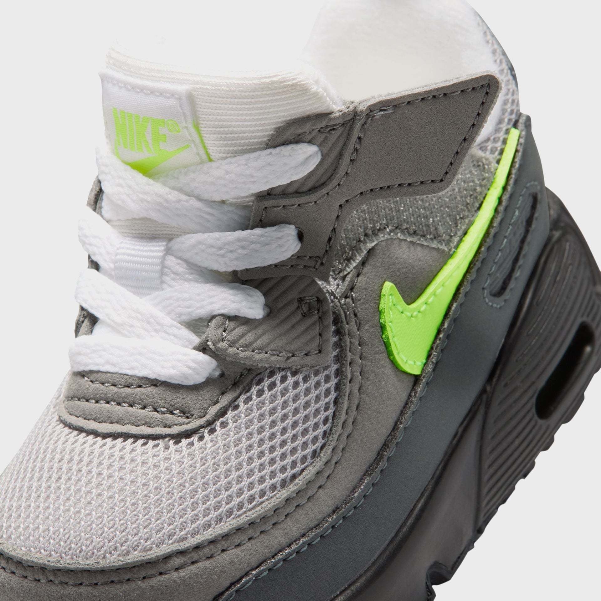 Nike TD Air Max 90 - Black / Anthracite / Light Charcoal / Neon Yellow
