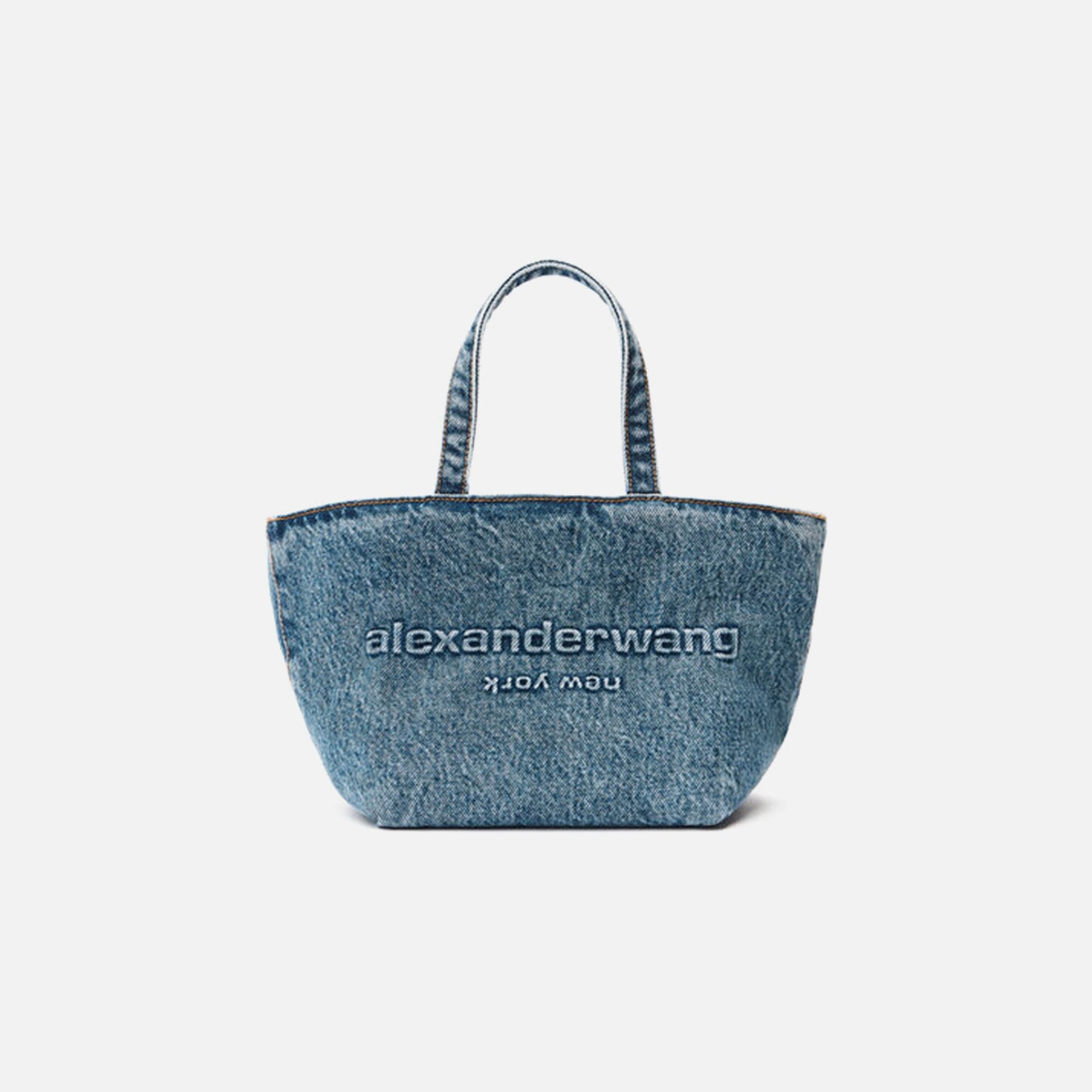 Alexander Wang Punch Small Tote with Strap - Vintage Medium Indigo