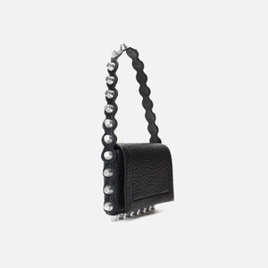 Alexander Wang Roz Wallet in Leather With Crossbody Strap - Black