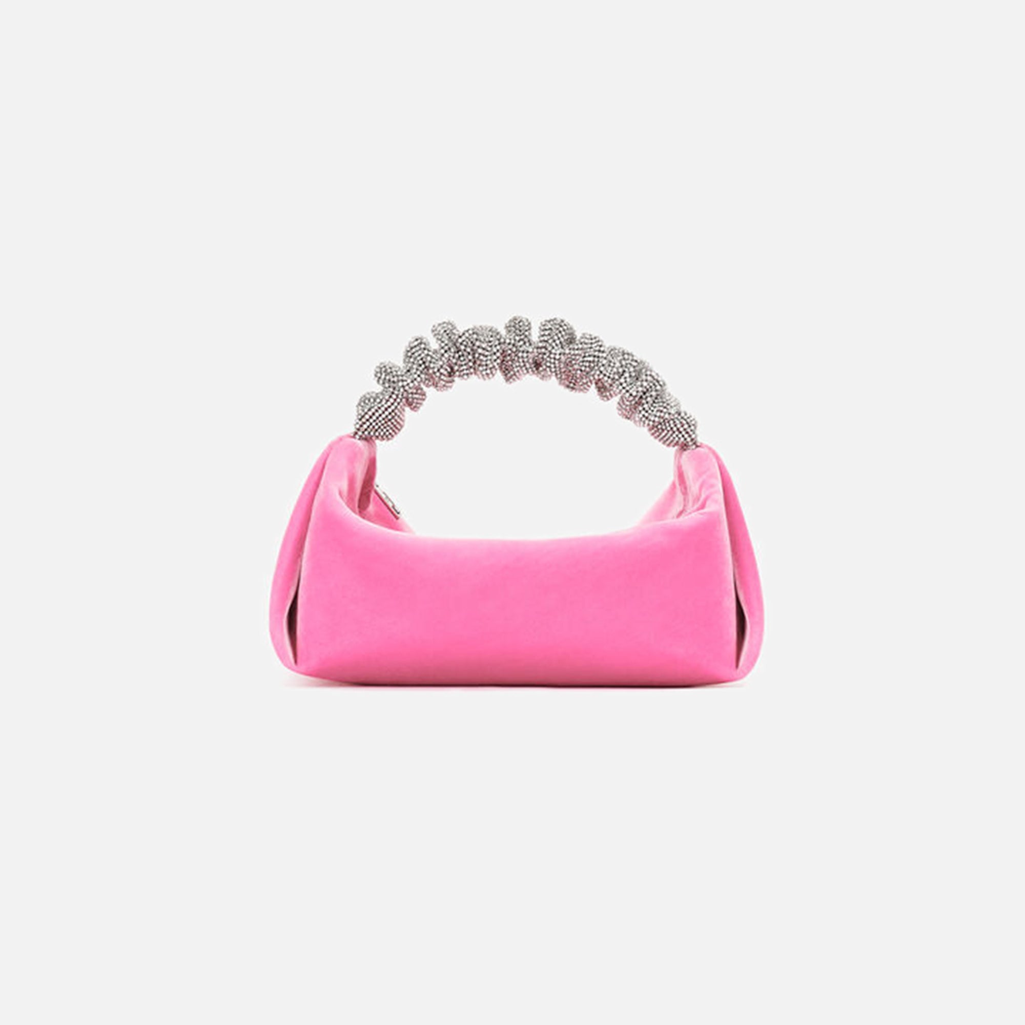 Alexander Wang Scrunchie Mini Velvet Crystal Bag - Lipstick Pink – Kith  Europe
