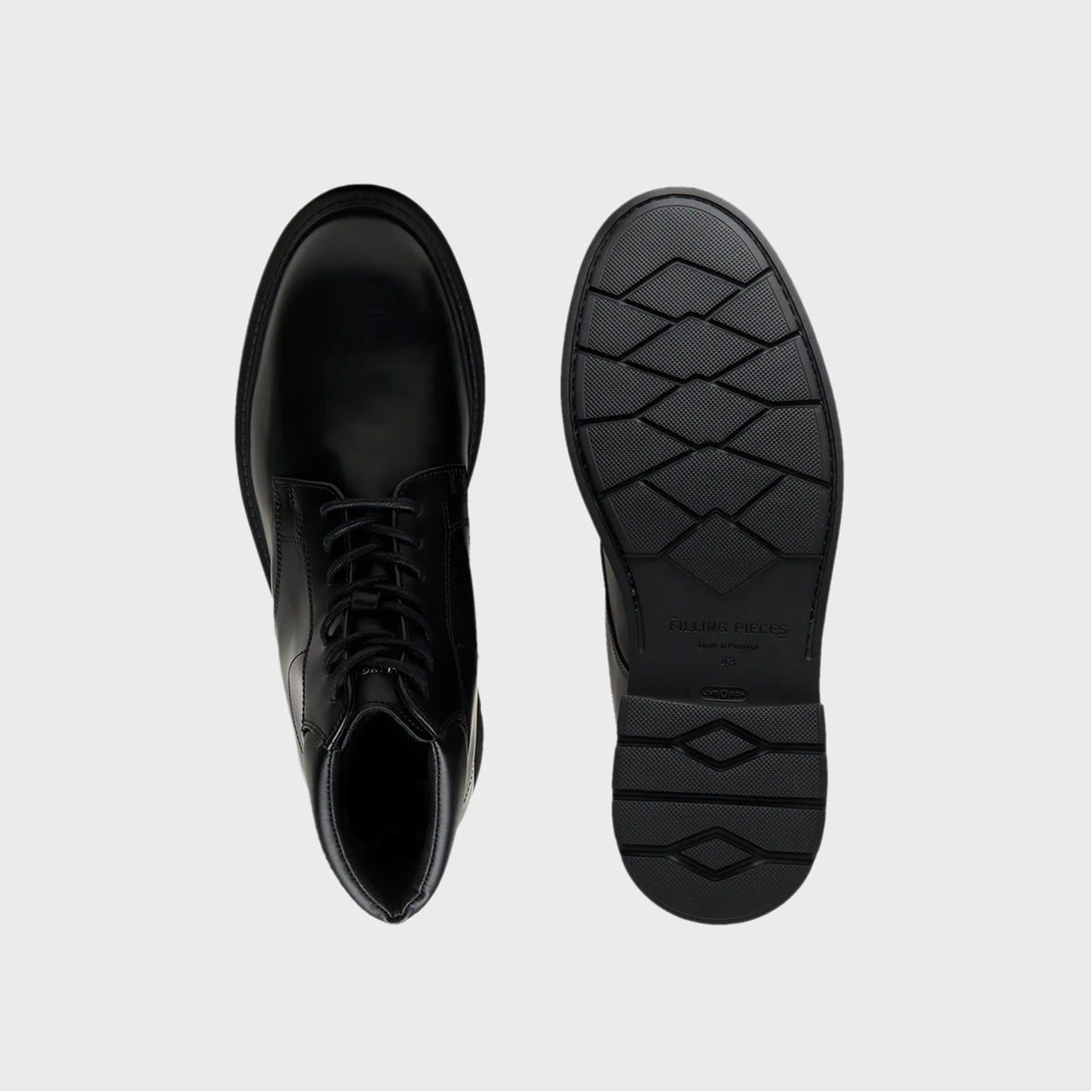 Filling Pieces Derby Boot Polished - Black