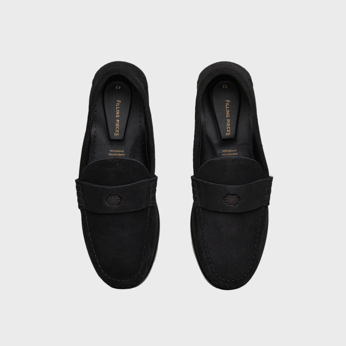 Filling Pieces Lux Loafer Suede - Black