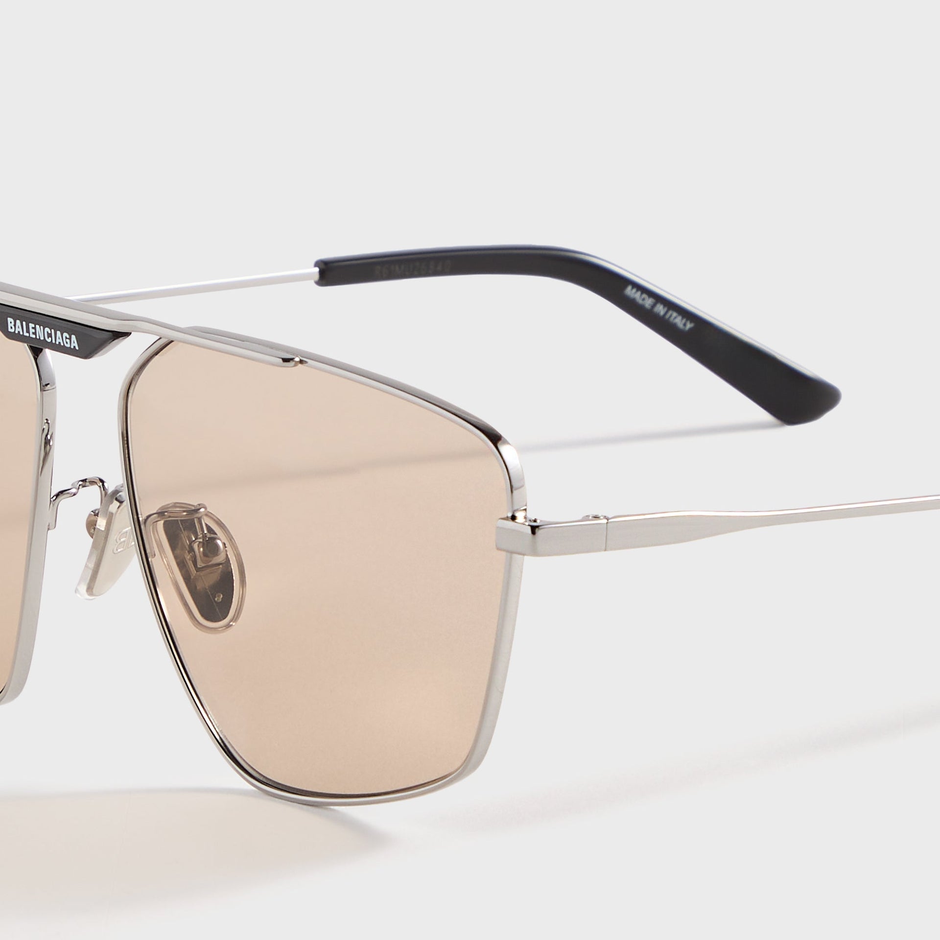 Balenciaga Square Sunglasses - Ruthenium / Brown
