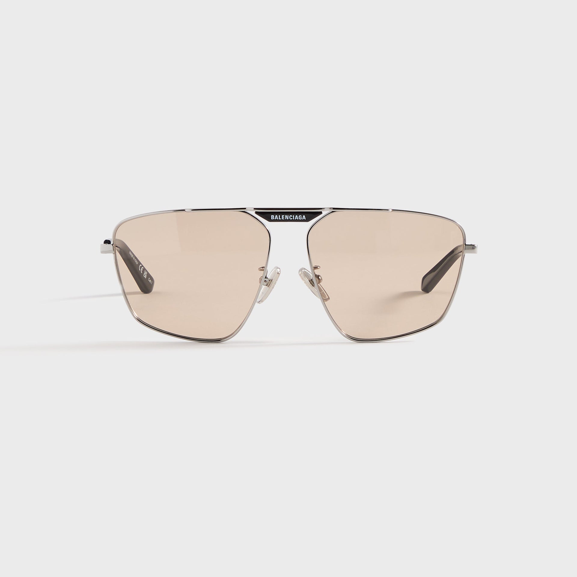 Balenciaga Square Sunglasses - Ruthenium / Brown