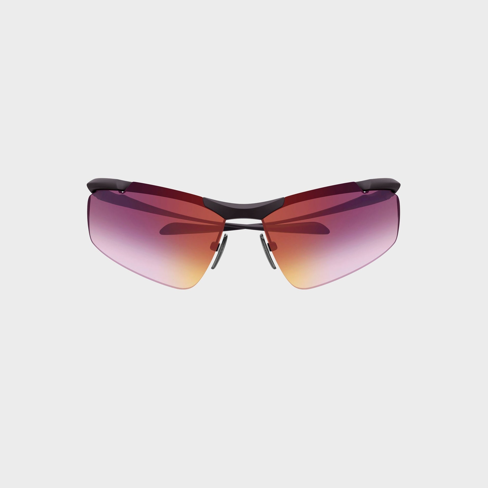 Balenciaga BB0462S Unisex Metal Sunglasses - Ruthenium / Violet