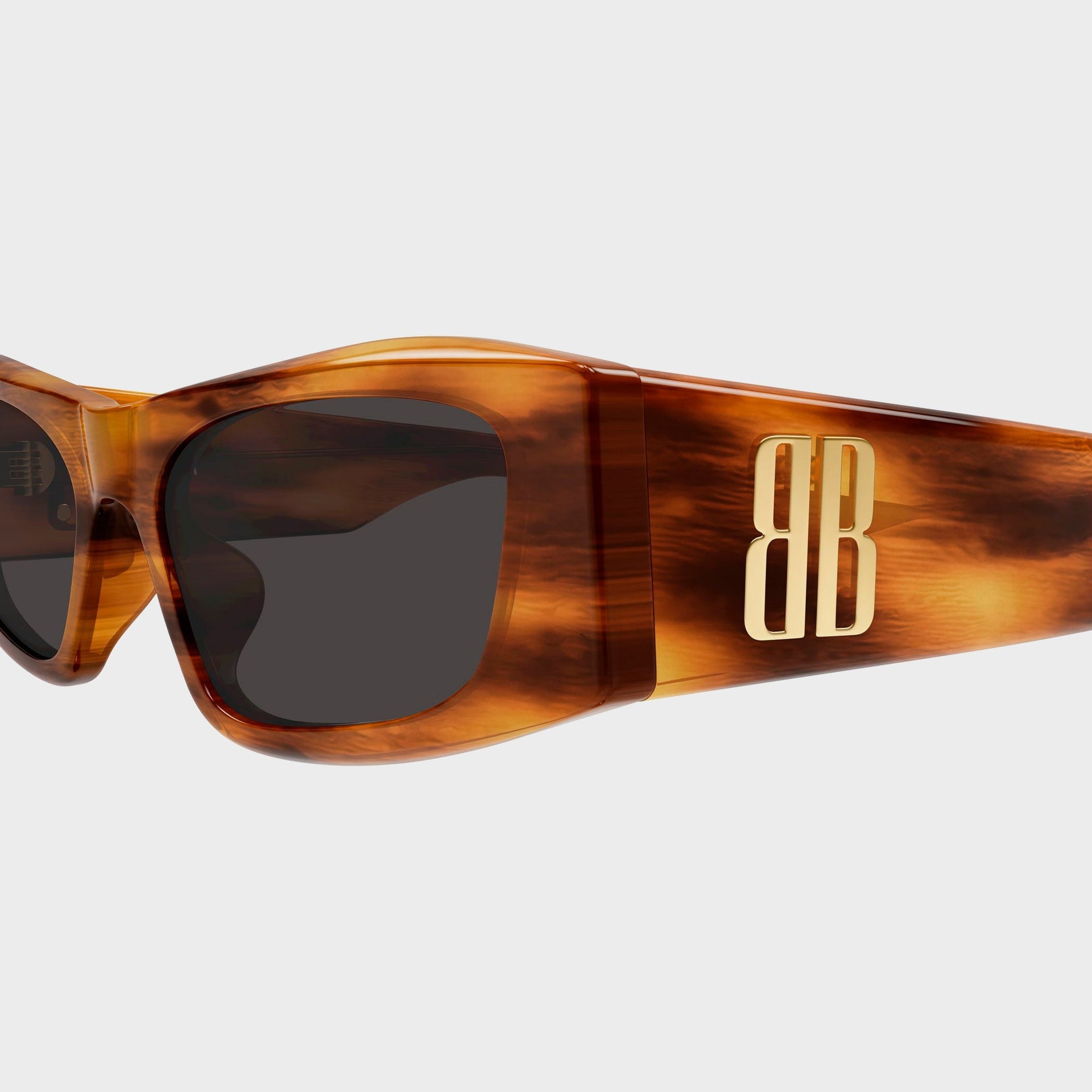 Balenciaga BB0478S Recycled Acetate Sunglasses - Brown / Grey