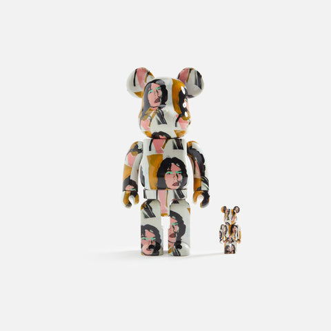 Medicom Toy BE@RBRICK for Andy Warhol x The Rolling Stones Mick Jagger 100% & 400%