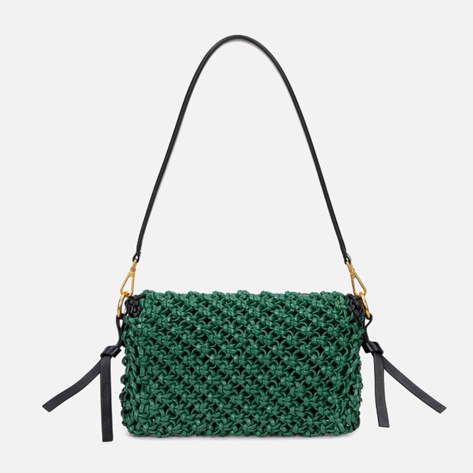 Brandon Blackwood Knitted Nia Bag - Green