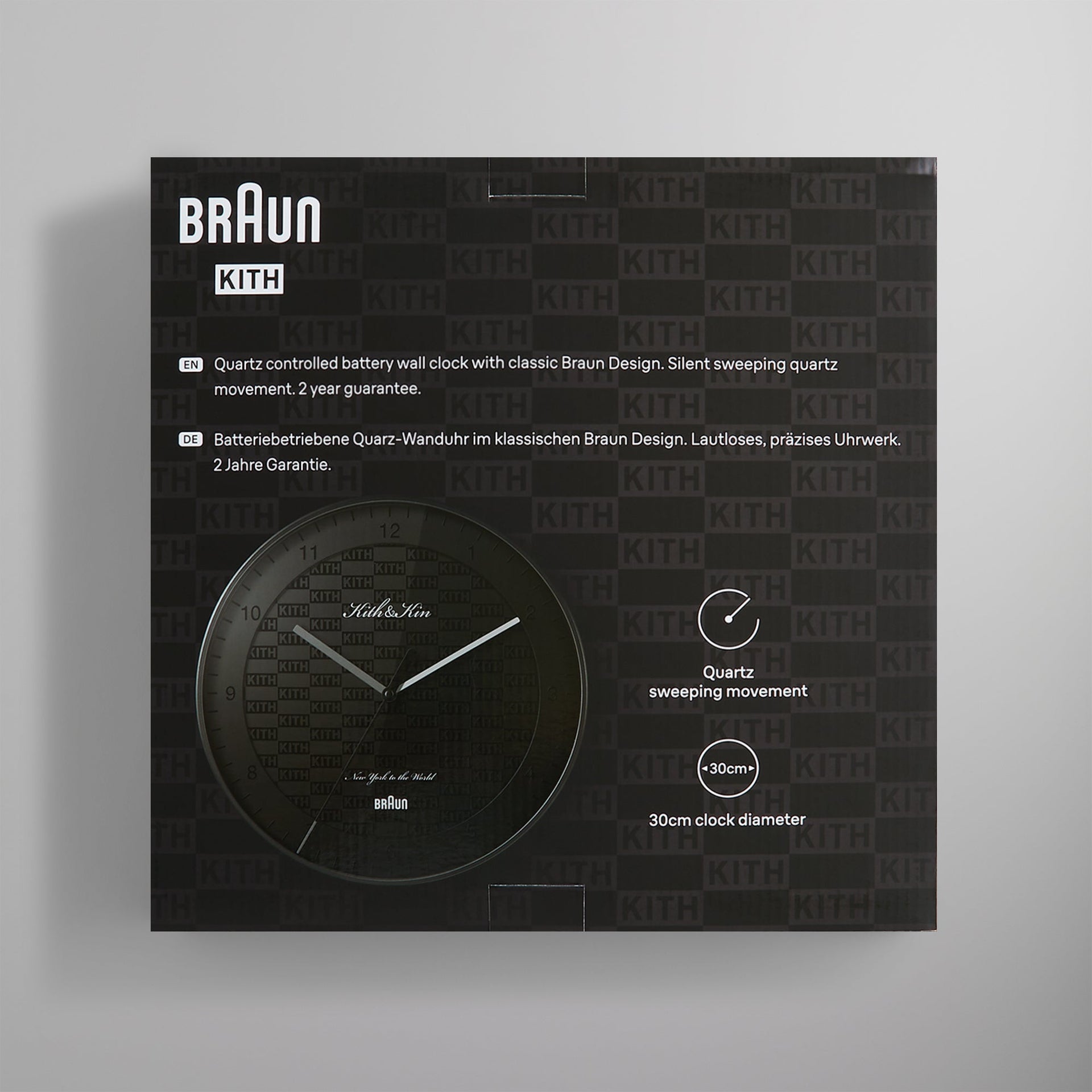 Kithmas for Braun Wall Clock - Black