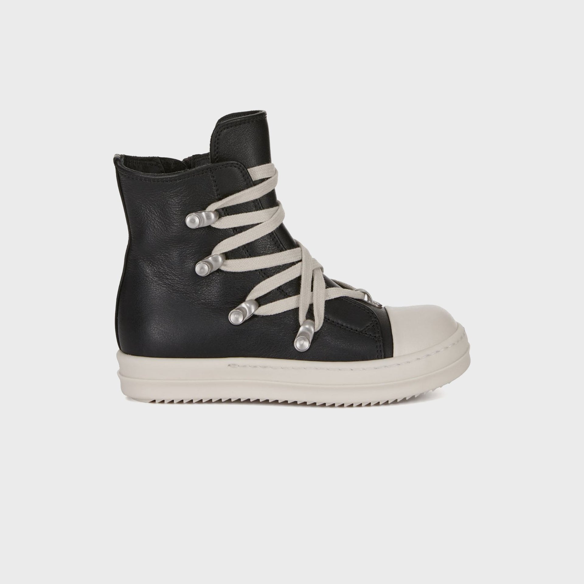 Rick Owens Concordians Hexalace Sneaks -  Black / Black / Milk