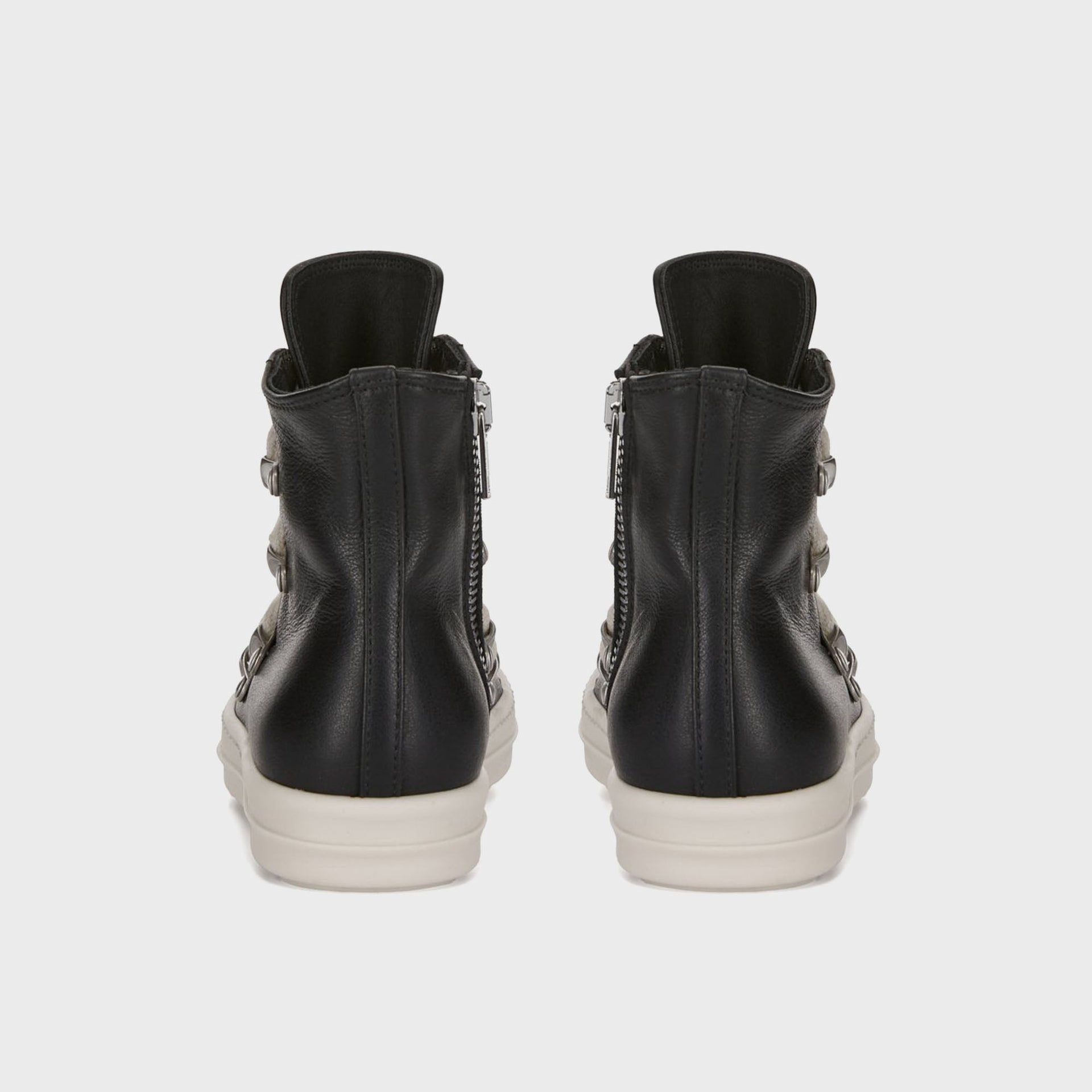 Rick Owens Concordians Hexalace Sneaks -  Black / Black / Milk