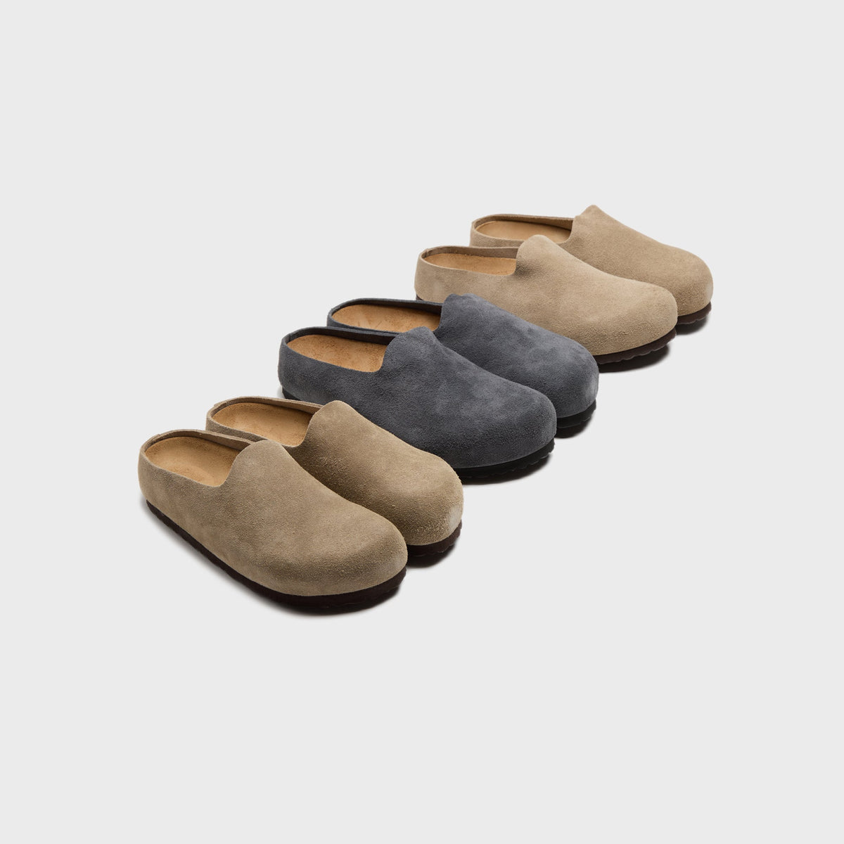 Birkenstock Amsterdam Wrapped Suede - Taupe