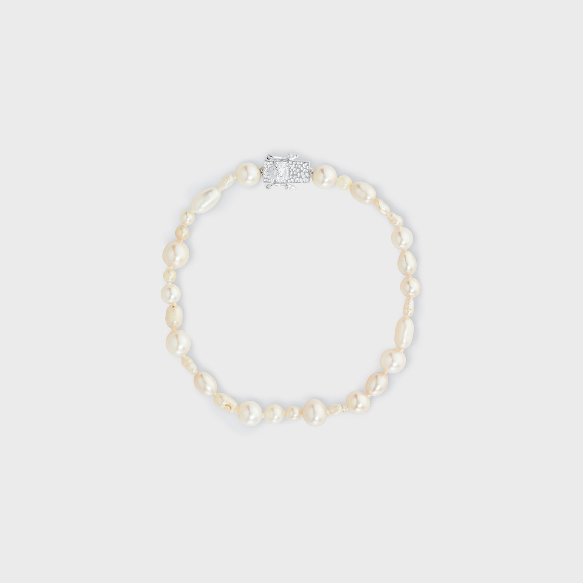 Bleue Burnham Antique Pearl Bracelet - Silver